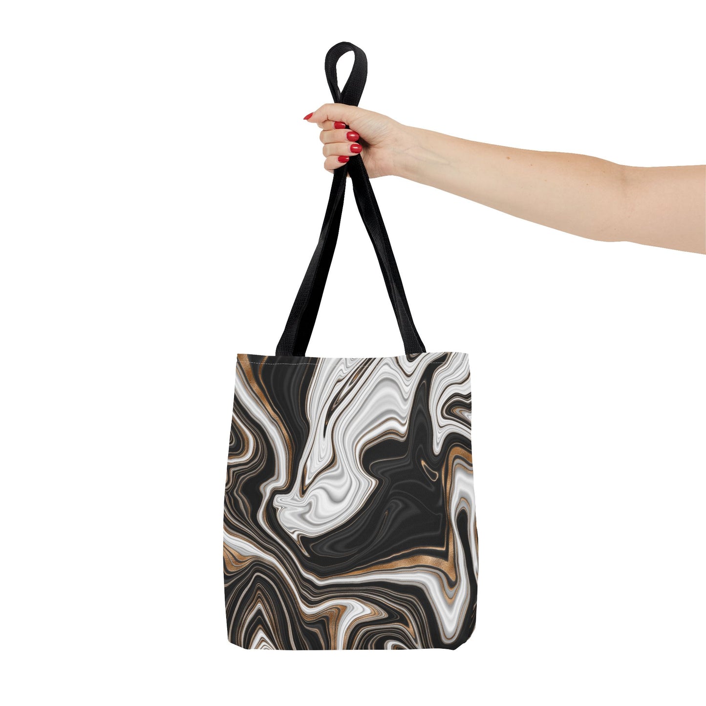 Chic Marble Print Tote Bag - Stylish Eco-Friendly Carryall for Everyday Use