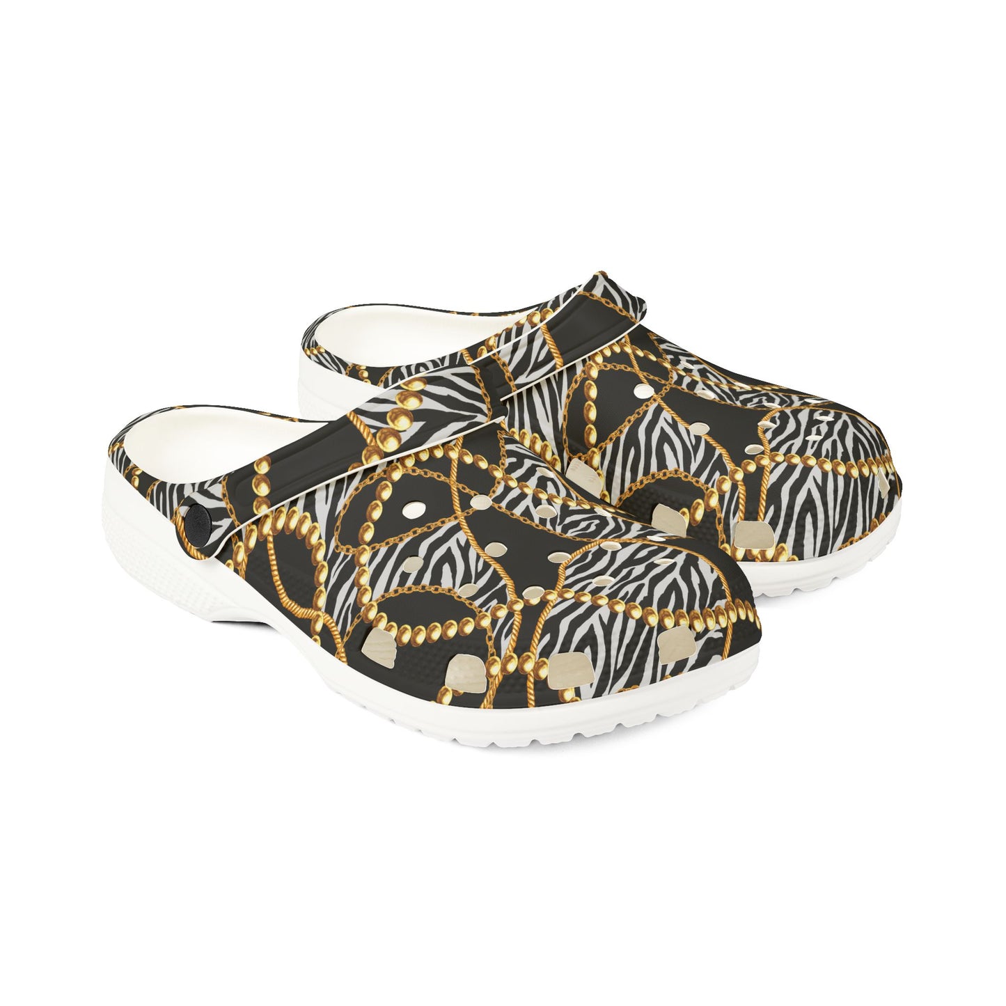 Stylish Zebra Print EVA Foam Rubber Shoes - Comfortable Casual Footwear