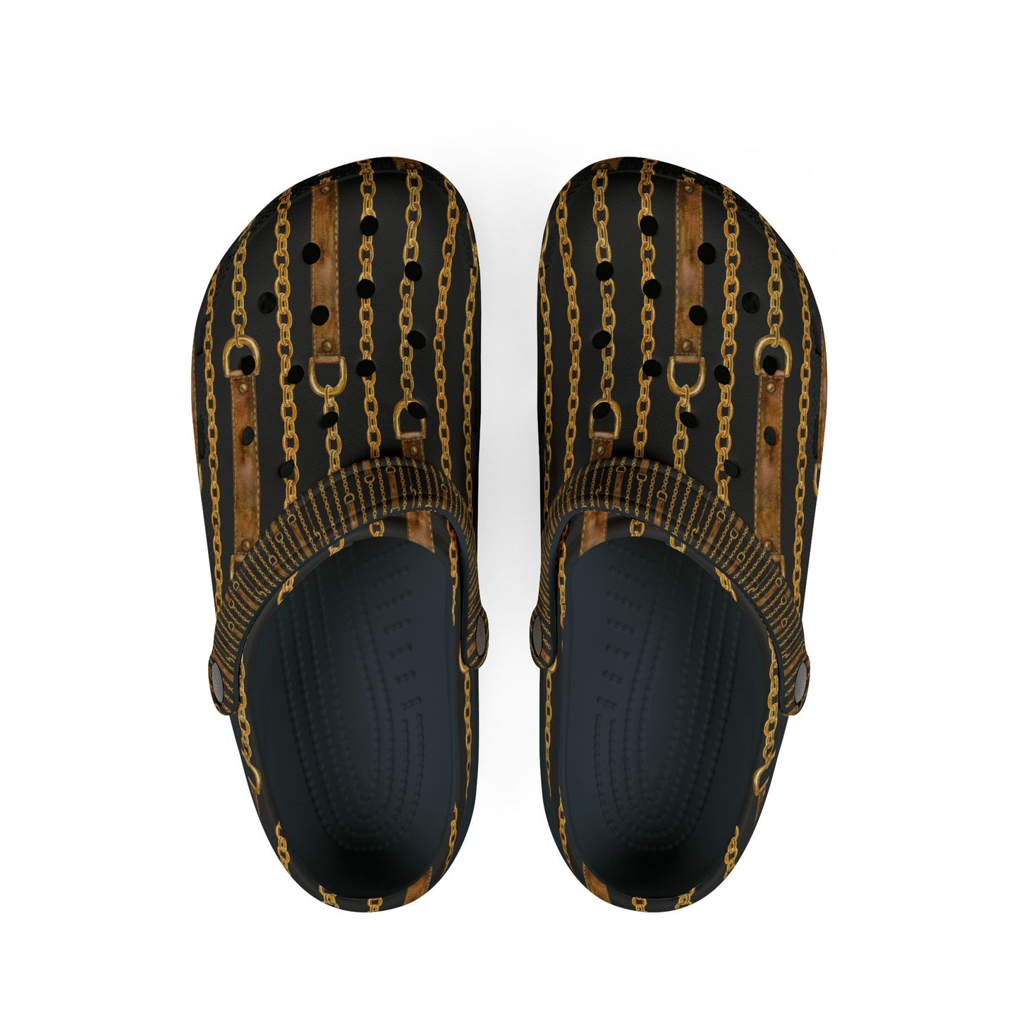 Stylish Chain Print EVA Foam Slip-On Shoes for Comfort and Style