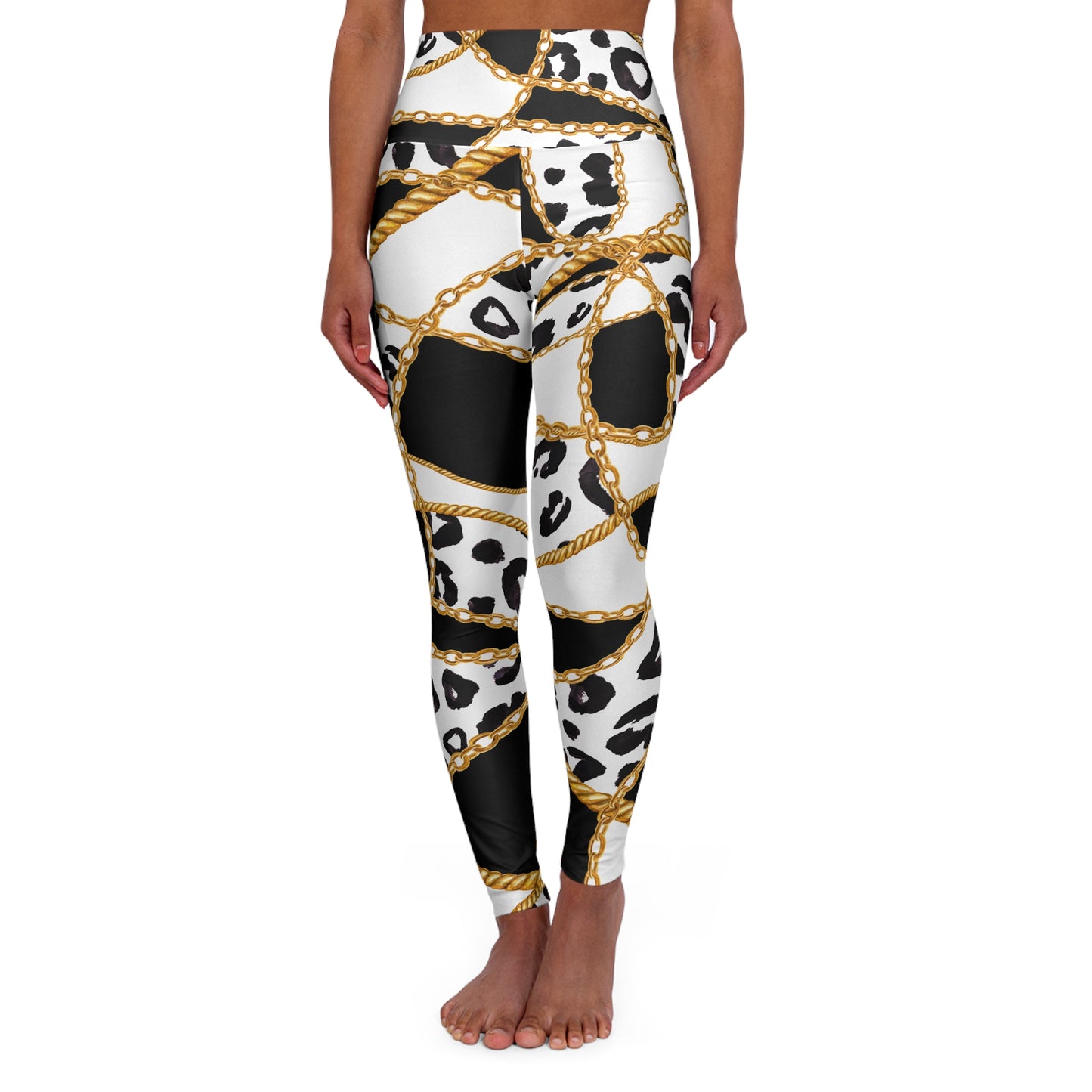 High Waisted Yoga Leggings (AOP)