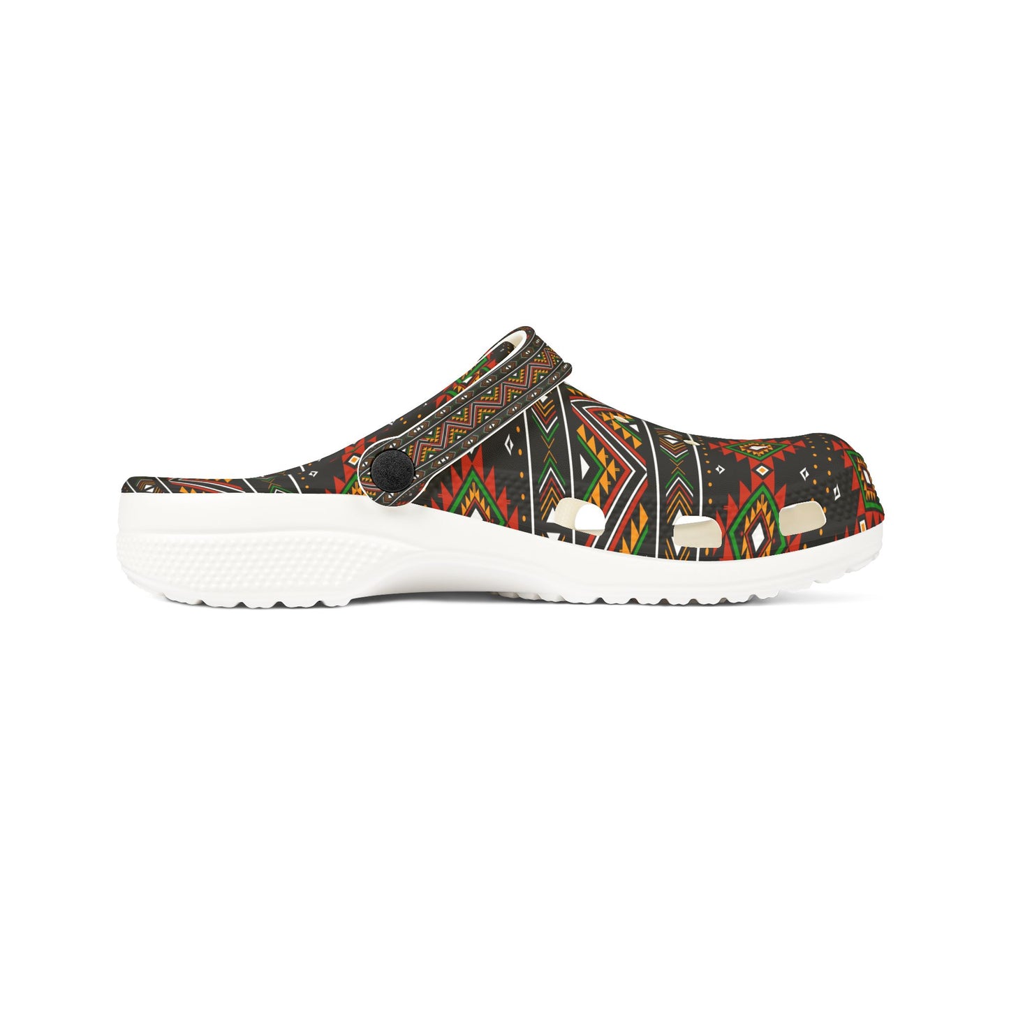 Trendy EVA Foam Clogs with Vibrant Tribal Pattern