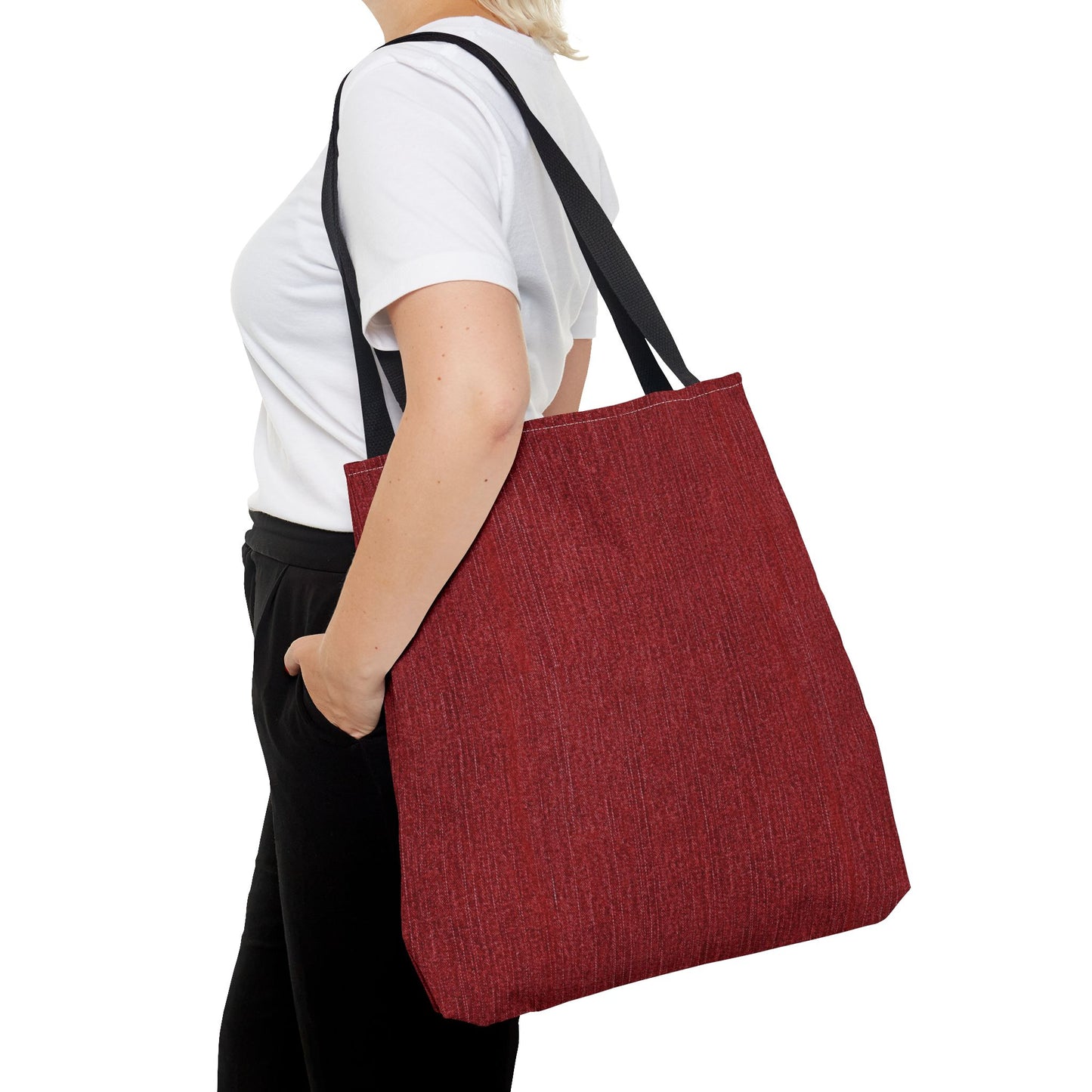 Stylish Red Tote Bag - Versatile Carryall for Everyday Use