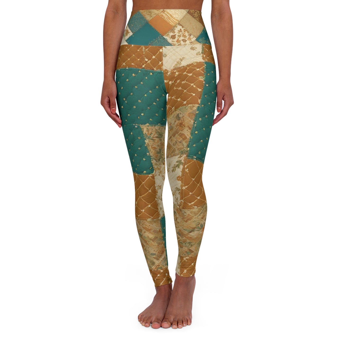 Eco-Chic High Waisted Yoga Leggings - Comfortable & Stylish Activewear for Yoga and Fitness Lovers