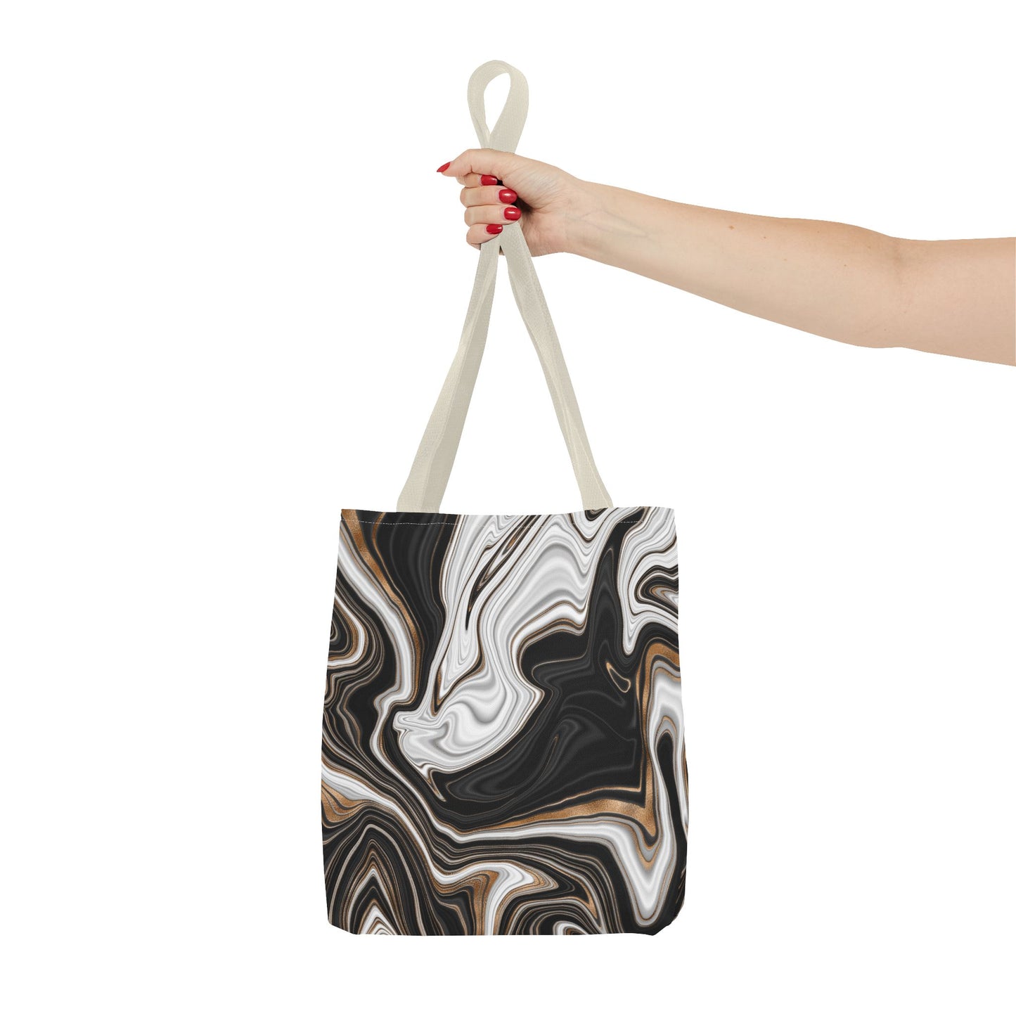 Chic Marble Print Tote Bag - Stylish Eco-Friendly Carryall for Everyday Use