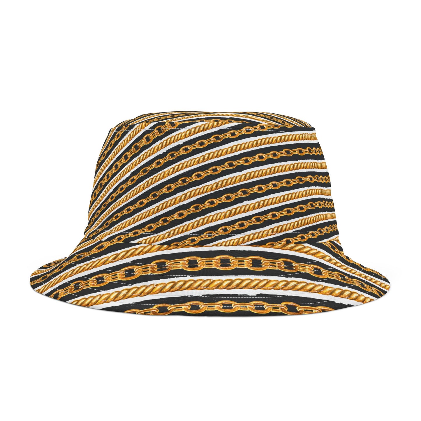 Stylish Gold Chain Bucket Hat - Trendy Accessory for Summer & Festivals