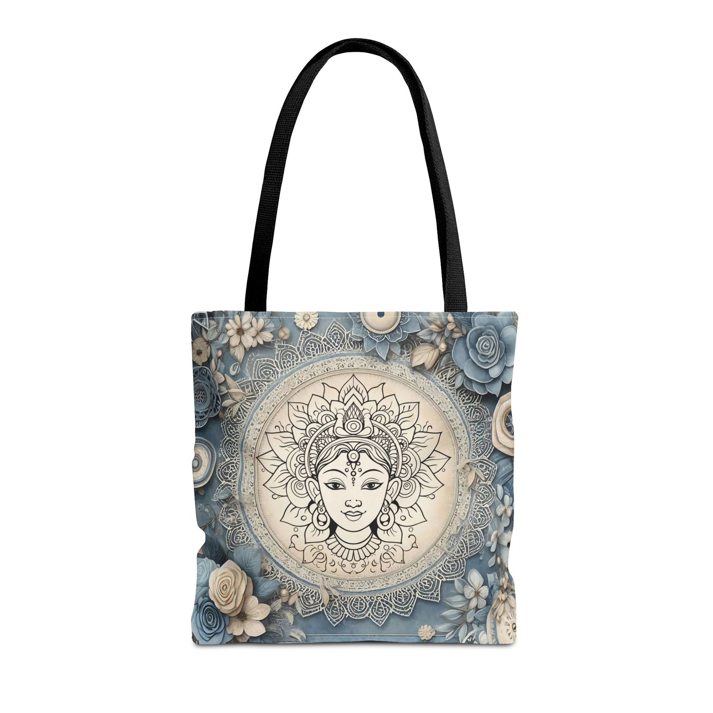 Mandala Goddess Tote Bag - Stylish Bohemian Eco-Friendly Shopping Bag