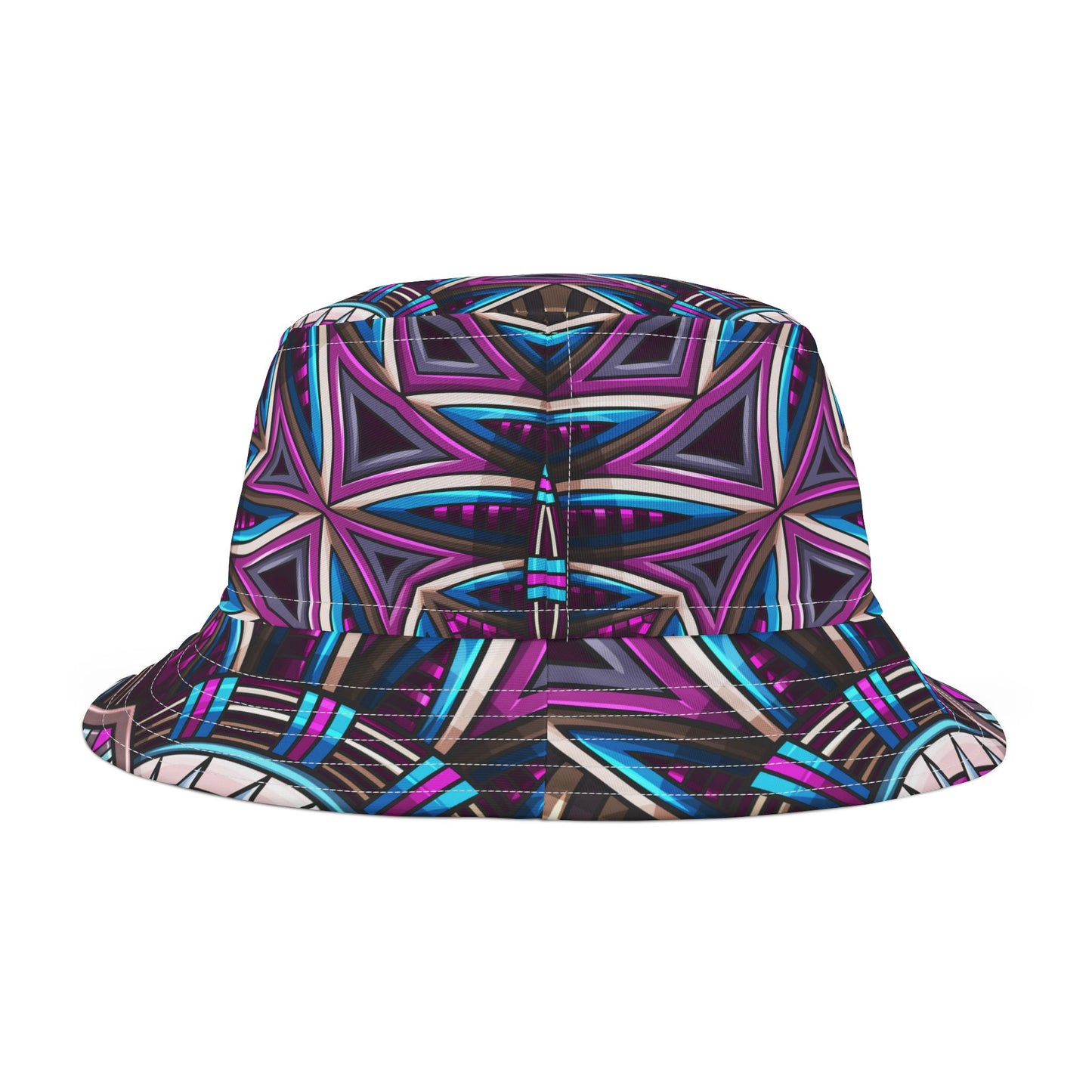 Vibrant Geometric Pattern Bucket Hat - Stylish Everyday Accessory