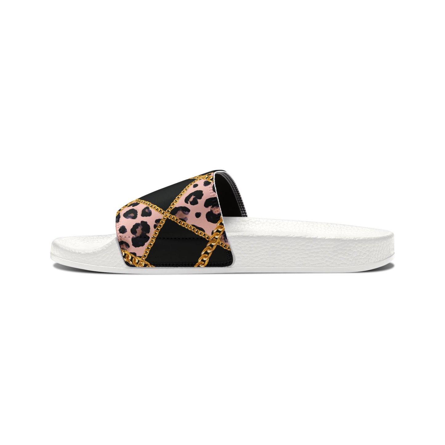 Stylish Women's Removable-Strap Sandals with Leopard Print Design