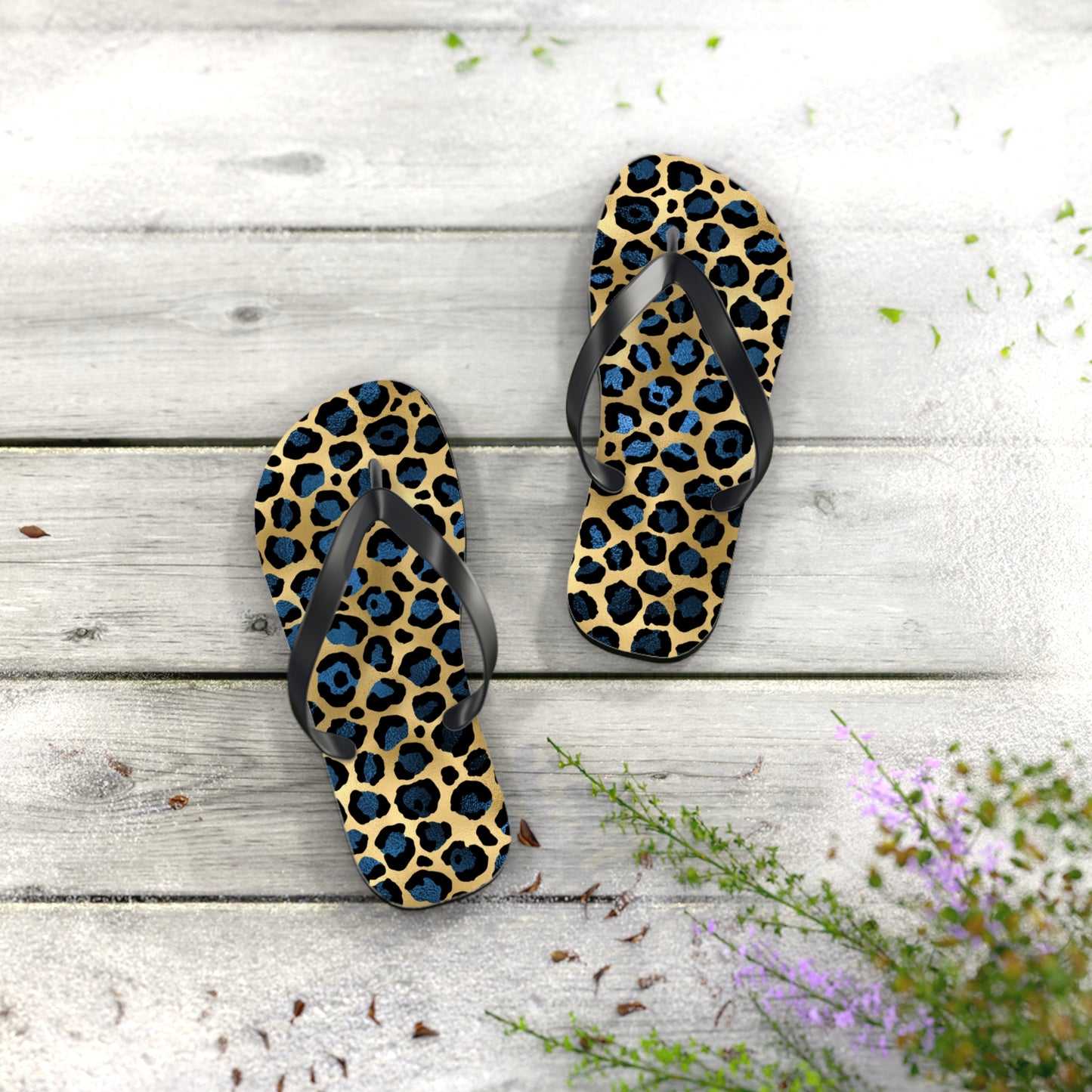 Leopard Print Flip Flops - Stylish Summer Footwear