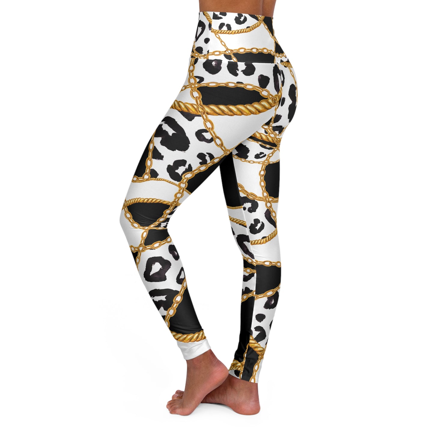 High Waisted Yoga Leggings (AOP)