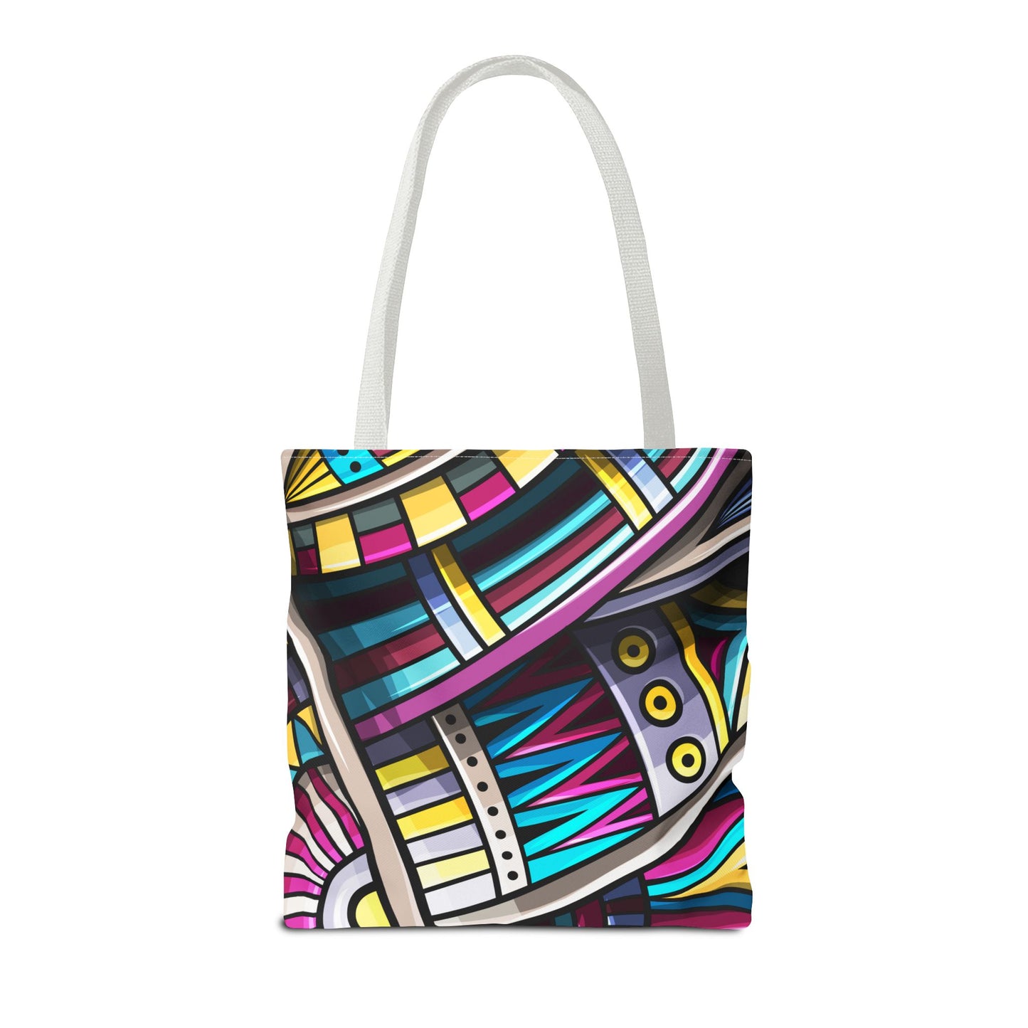 Colorful Graphic Tote Bag - Stylish & Versatile for Everyday Use