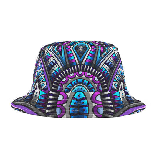 Vibrant Geometric Pattern Bucket Hat - Trendy Everyday Accessory