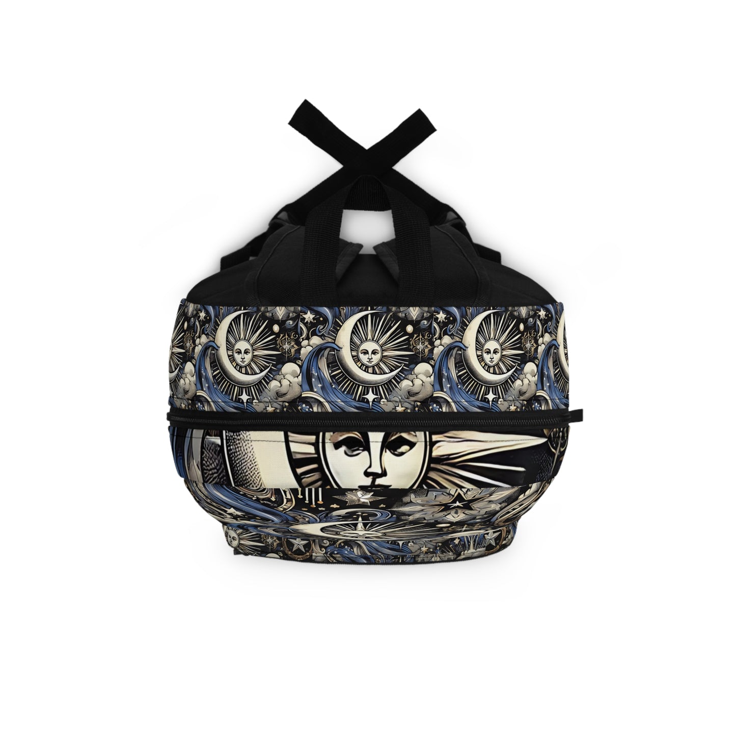 Celestial Waves Pattern Backpack - Bohemian Style for Adventure Lovers