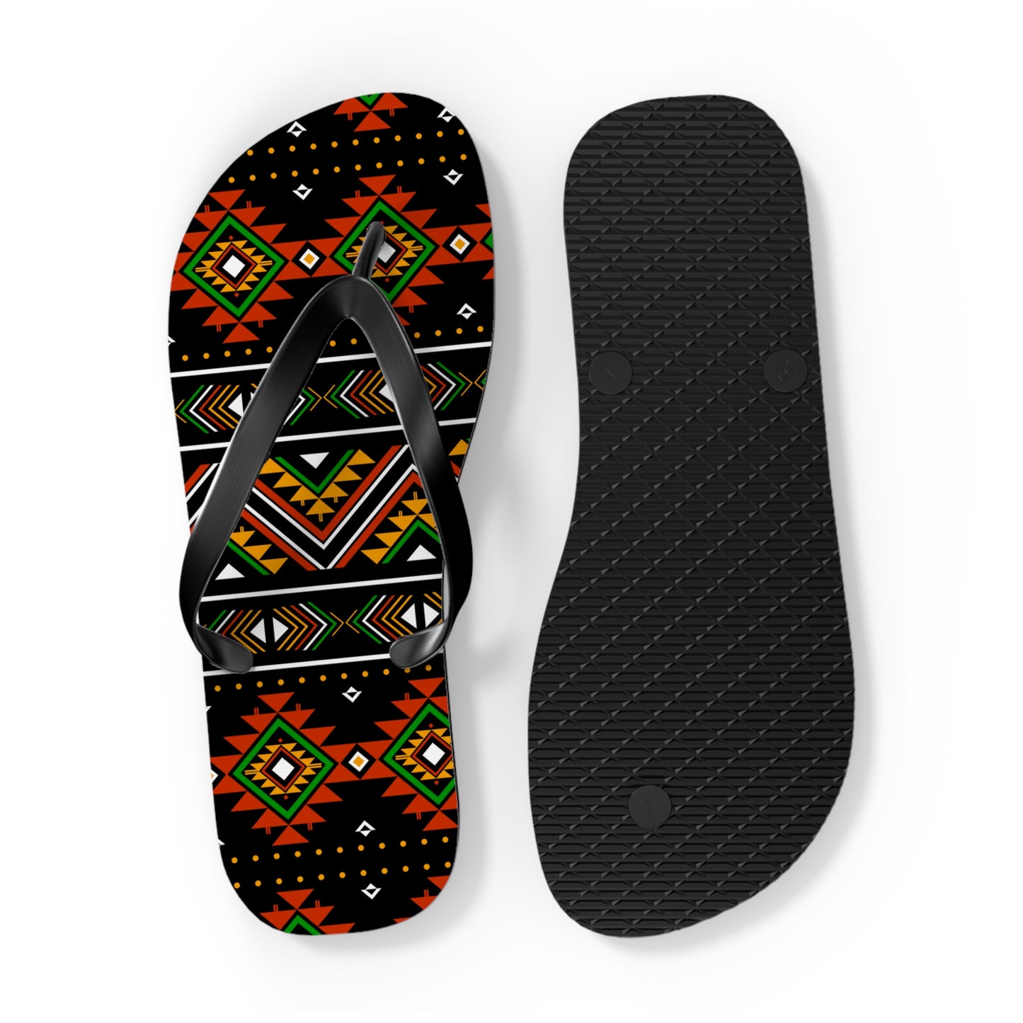 Tribal Print Flip Flops - Boho Summer Sandals