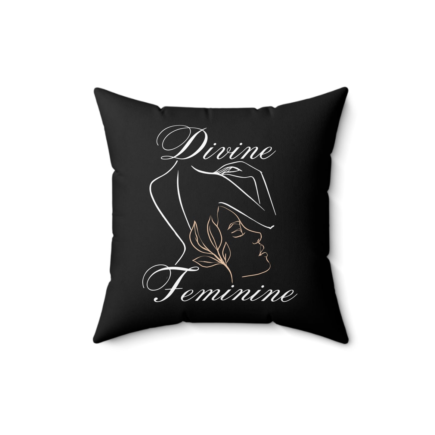 Square Throw Divine Feminine Pillow Spiritual Home Decor Energy-Enhancing Accent Unique Gift for Her