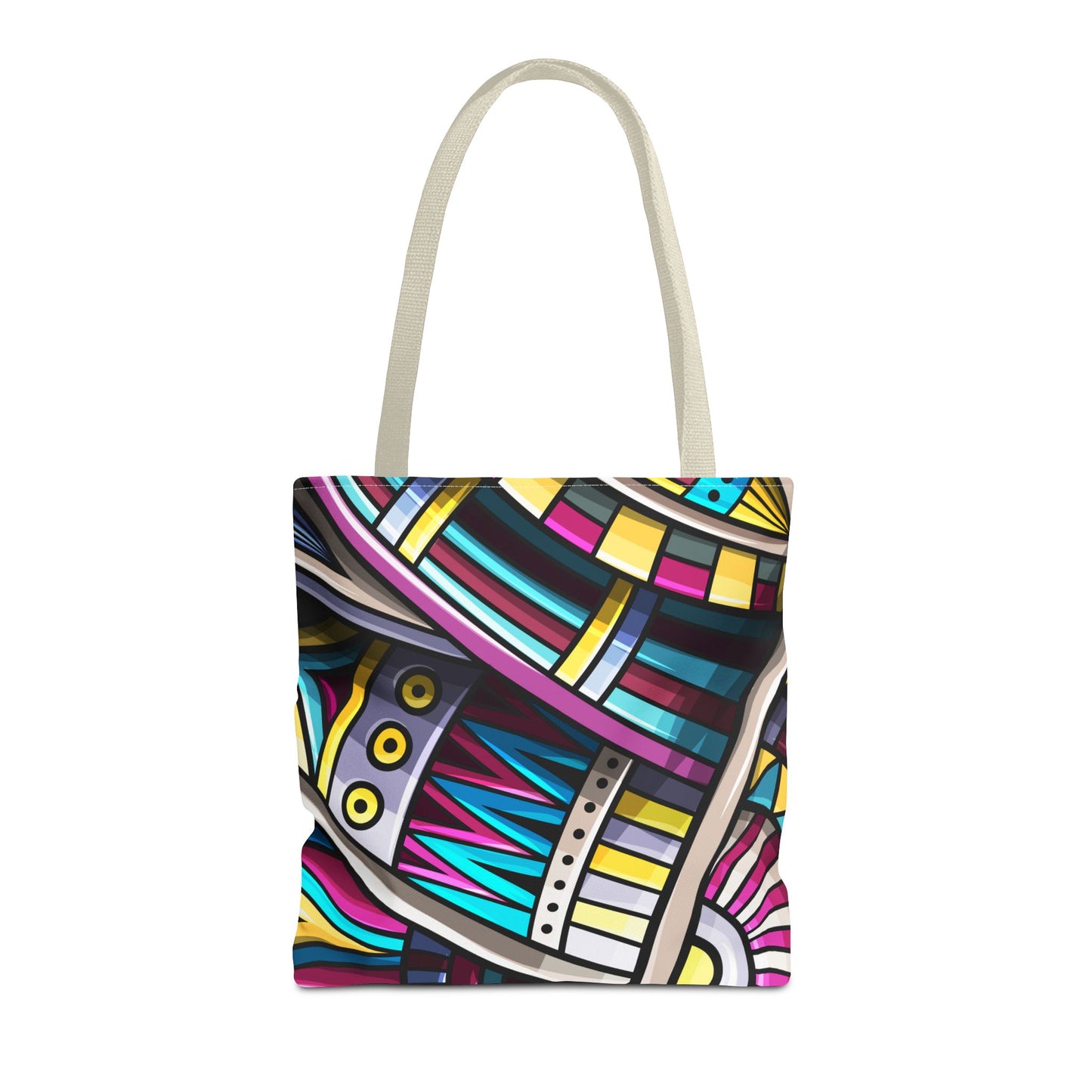 Colorful Graphic Tote Bag - Stylish & Versatile for Everyday Use