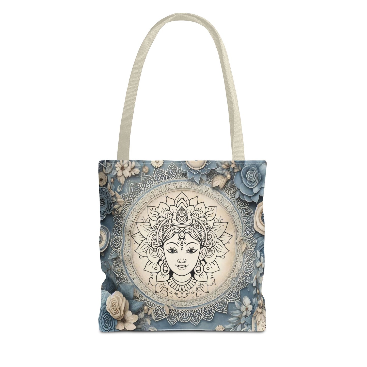 Mandala Goddess Tote Bag - Stylish Bohemian Eco-Friendly Shopping Bag