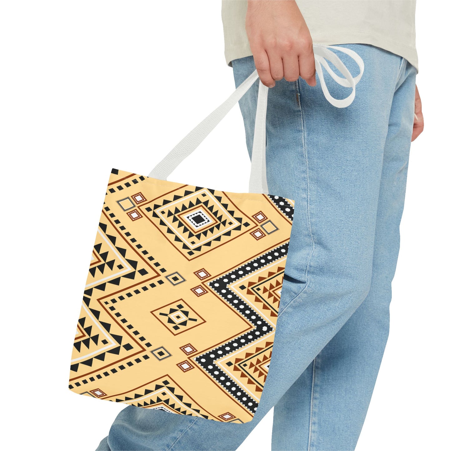 Bohemian Geometric Tote Bag - Stylish & Versatile Carryall for Everyday Use