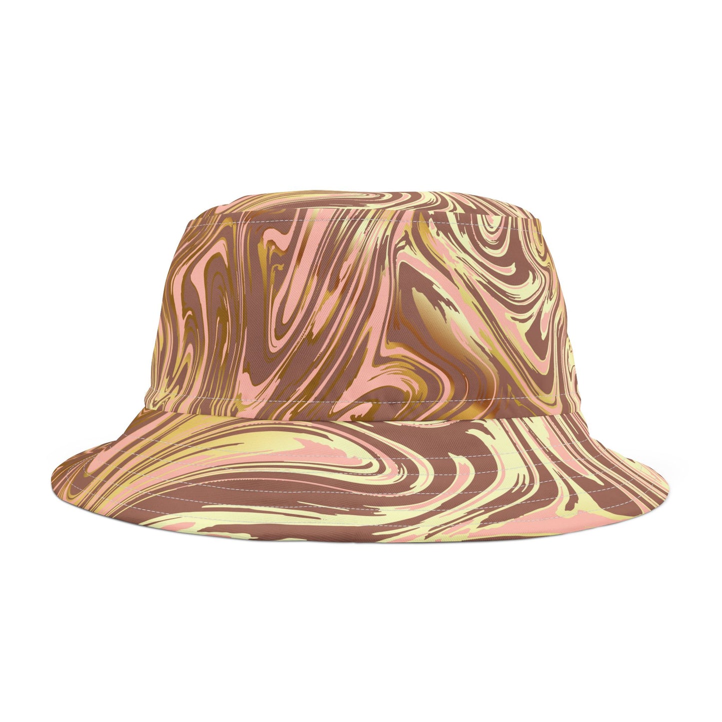 Marbled Pattern Bucket Hat - Trendy and Stylish Summer Accessory