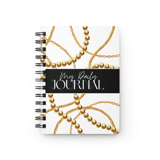 Elegant Spiral Bound Journal for Daily Thoughts and Inspiration