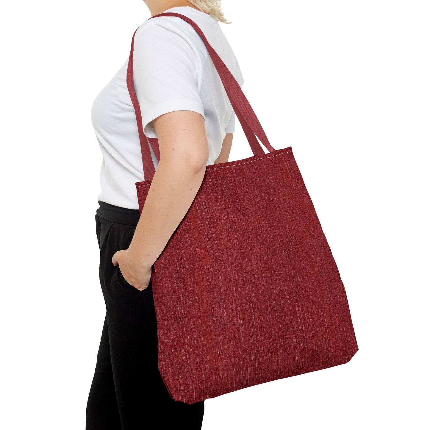 Stylish Red Tote Bag - Versatile Carryall for Everyday Use