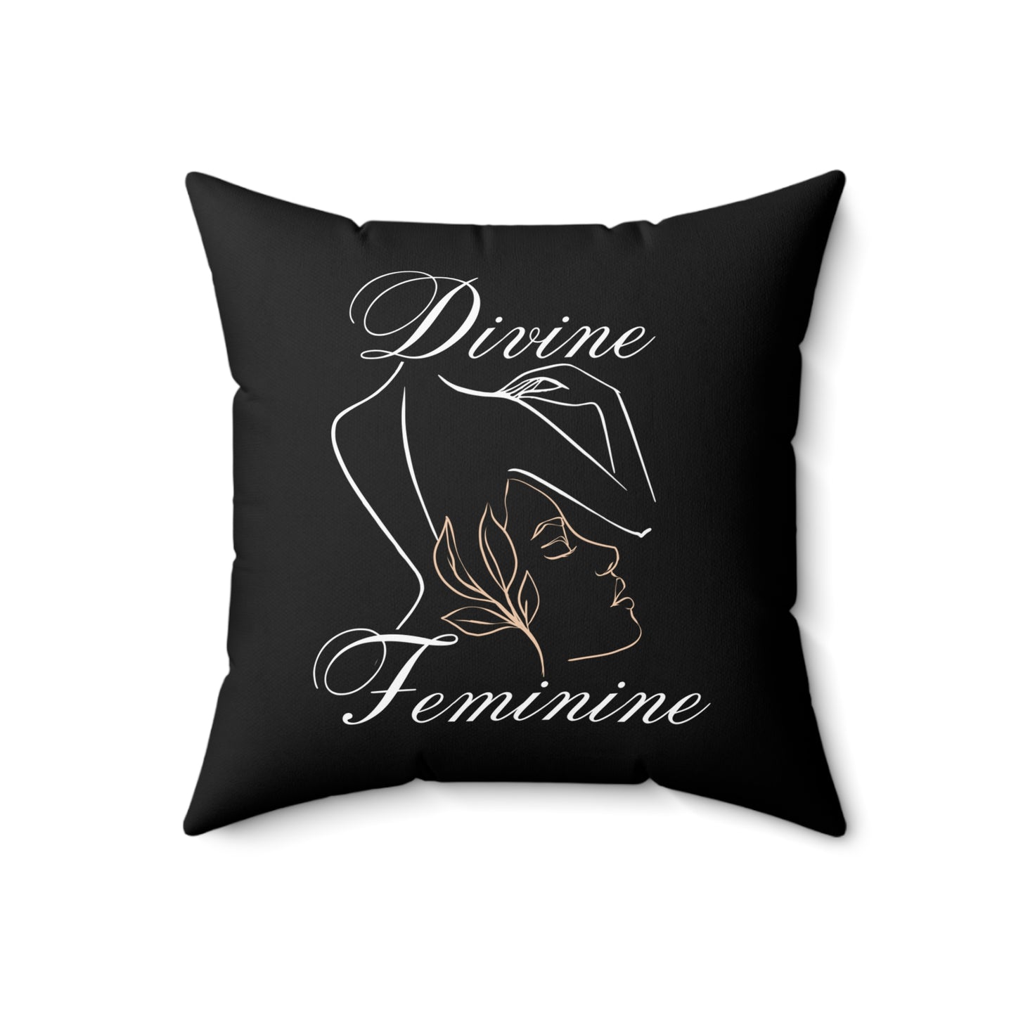 Square Throw Divine Feminine Pillow Spiritual Home Decor Energy-Enhancing Accent Unique Gift for Her