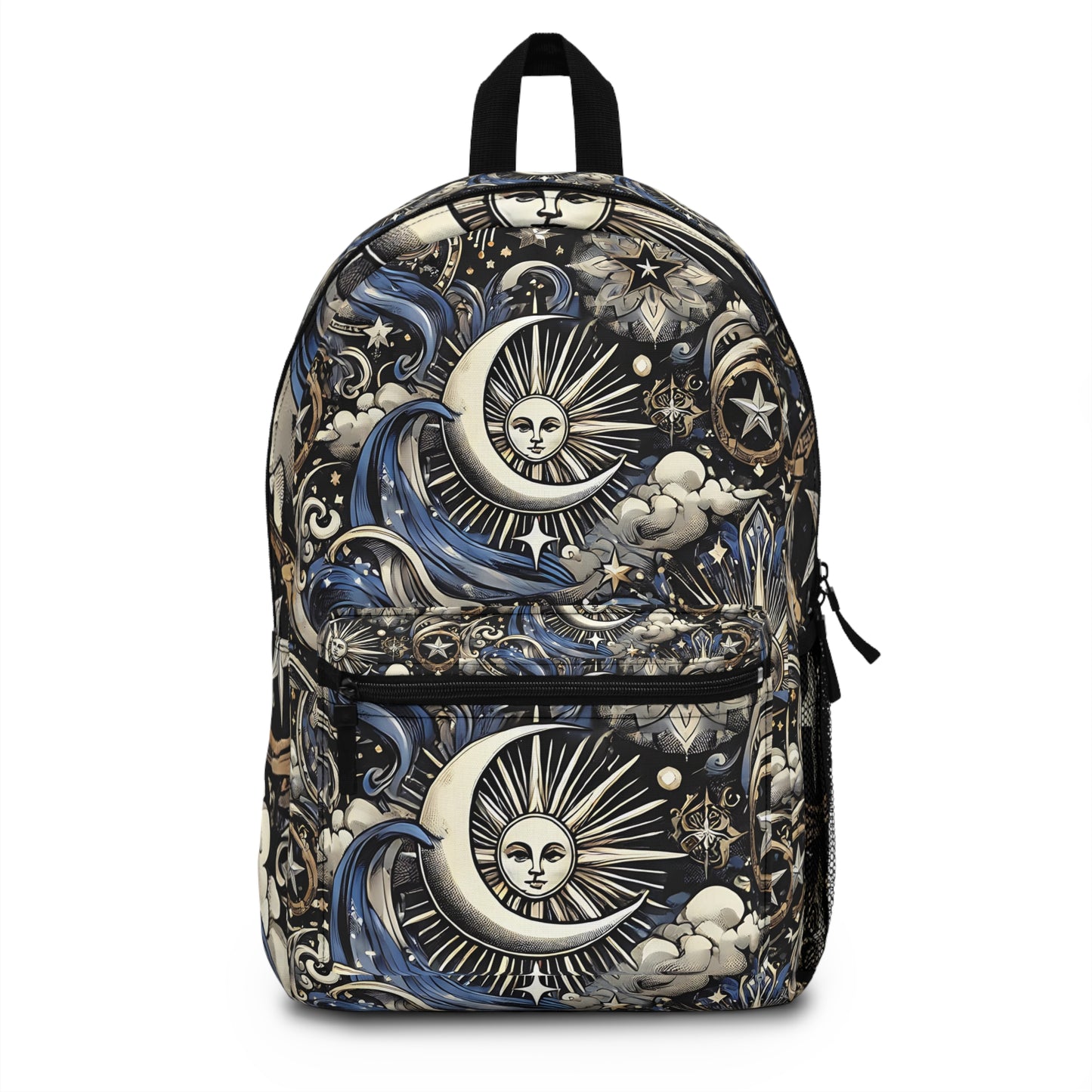 Celestial Waves Pattern Backpack - Bohemian Style for Adventure Lovers