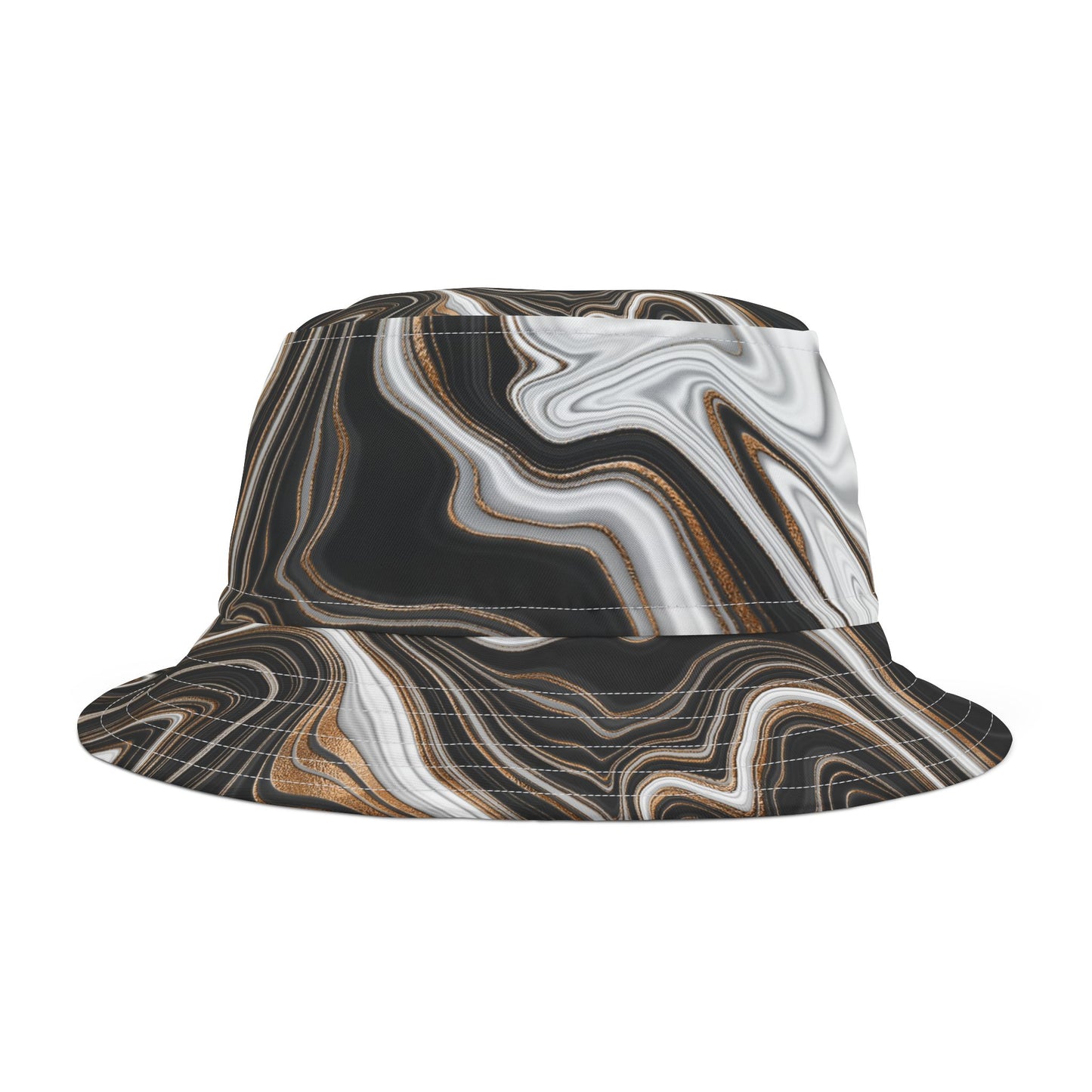 Stylish Abstract Marble Bucket Hat – Bold & Artistic Fashion Statement