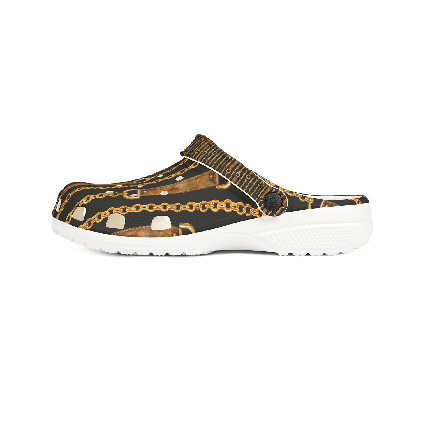 Stylish Chain Print EVA Foam Slip-On Shoes for Comfort and Style