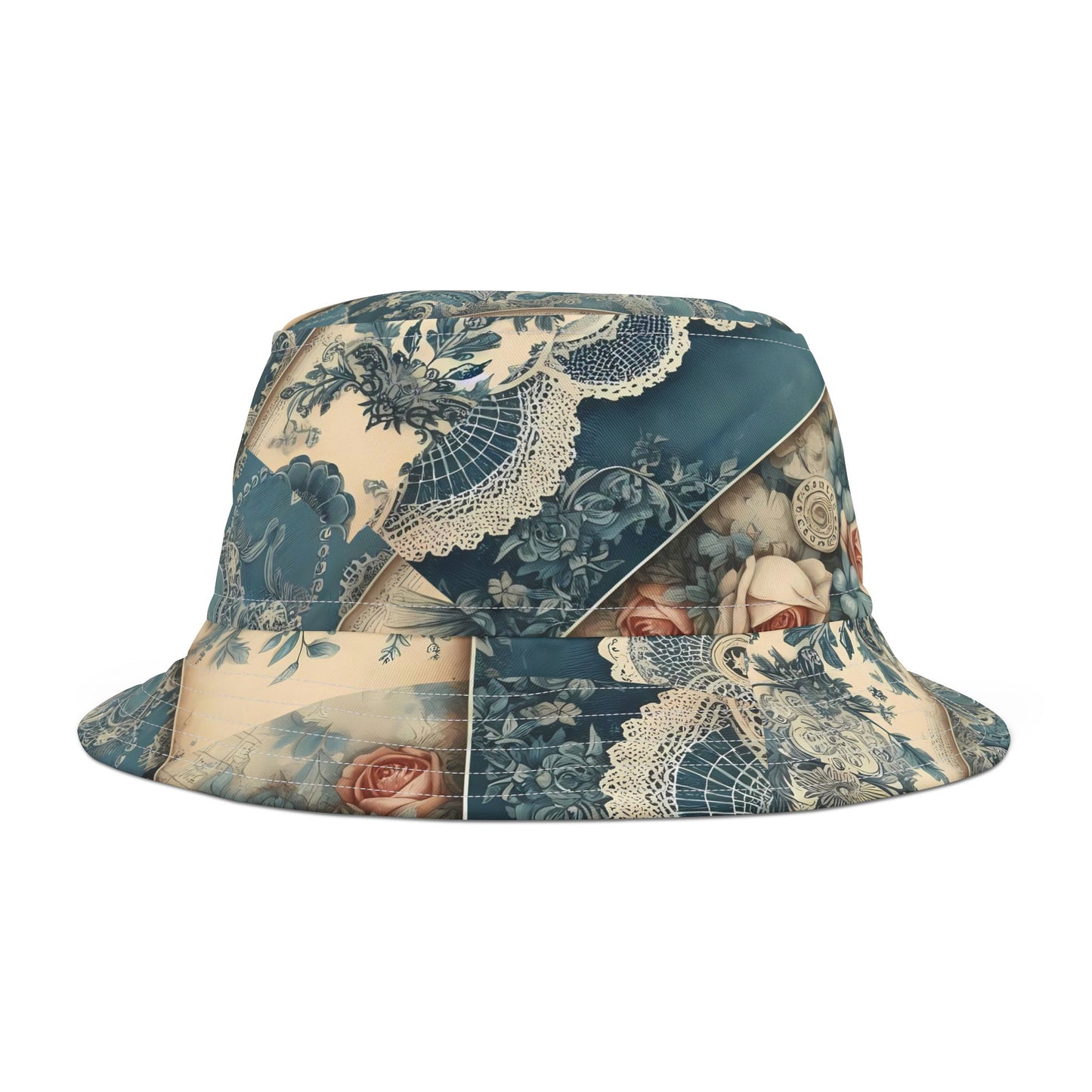 Vintage Floral Bucket Hat – Timeless & Elegant Fashion Accessory