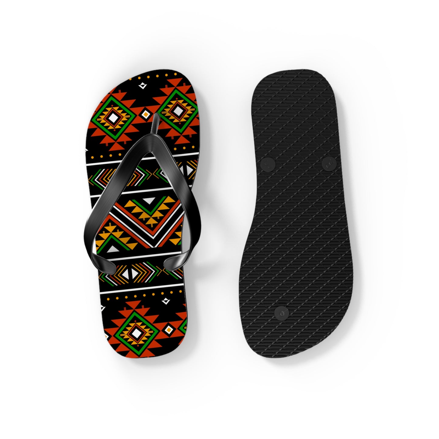 Tribal Print Flip Flops - Boho Summer Sandals