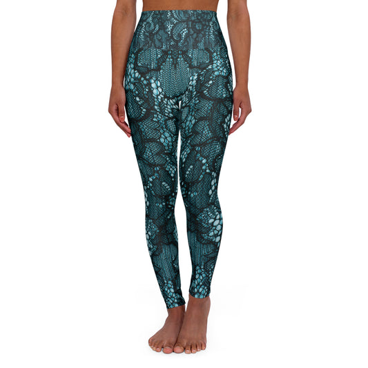 Fierce Serpent High-Waisted Yoga Leggings - Stylish Fitness Wear for Yoga Enthusiasts