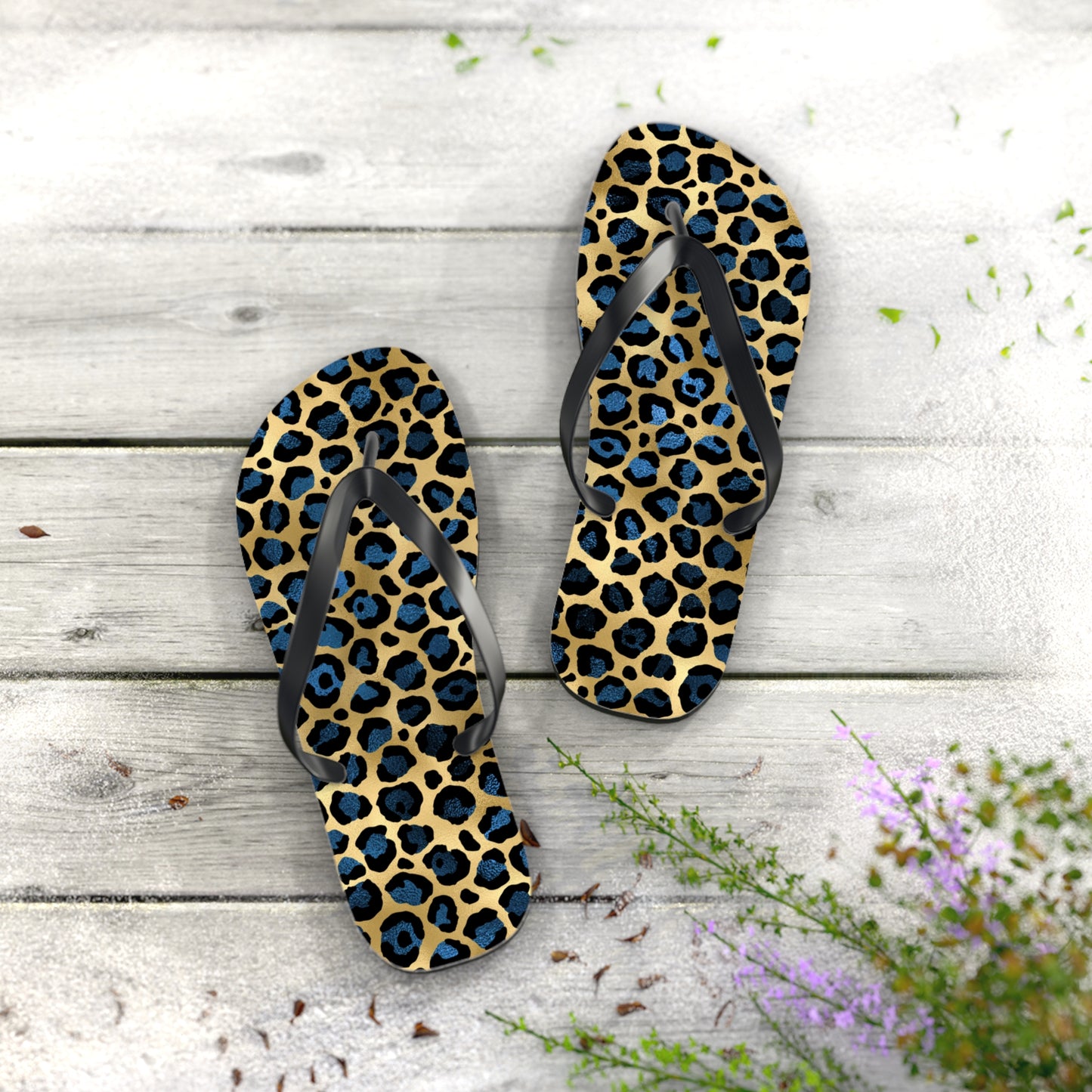 Leopard Print Flip Flops - Stylish Summer Footwear