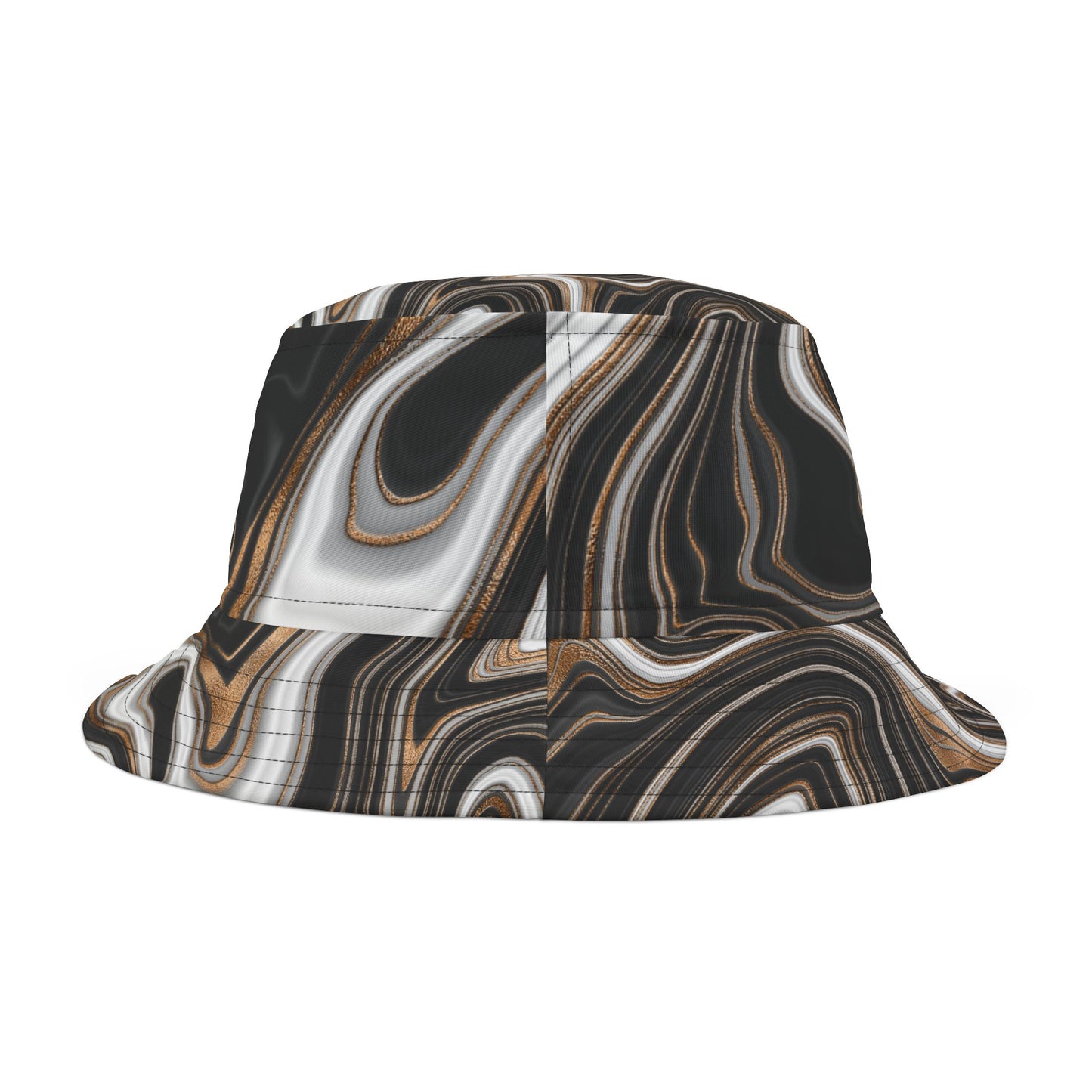 Stylish Abstract Marble Bucket Hat – Bold & Artistic Fashion Statement