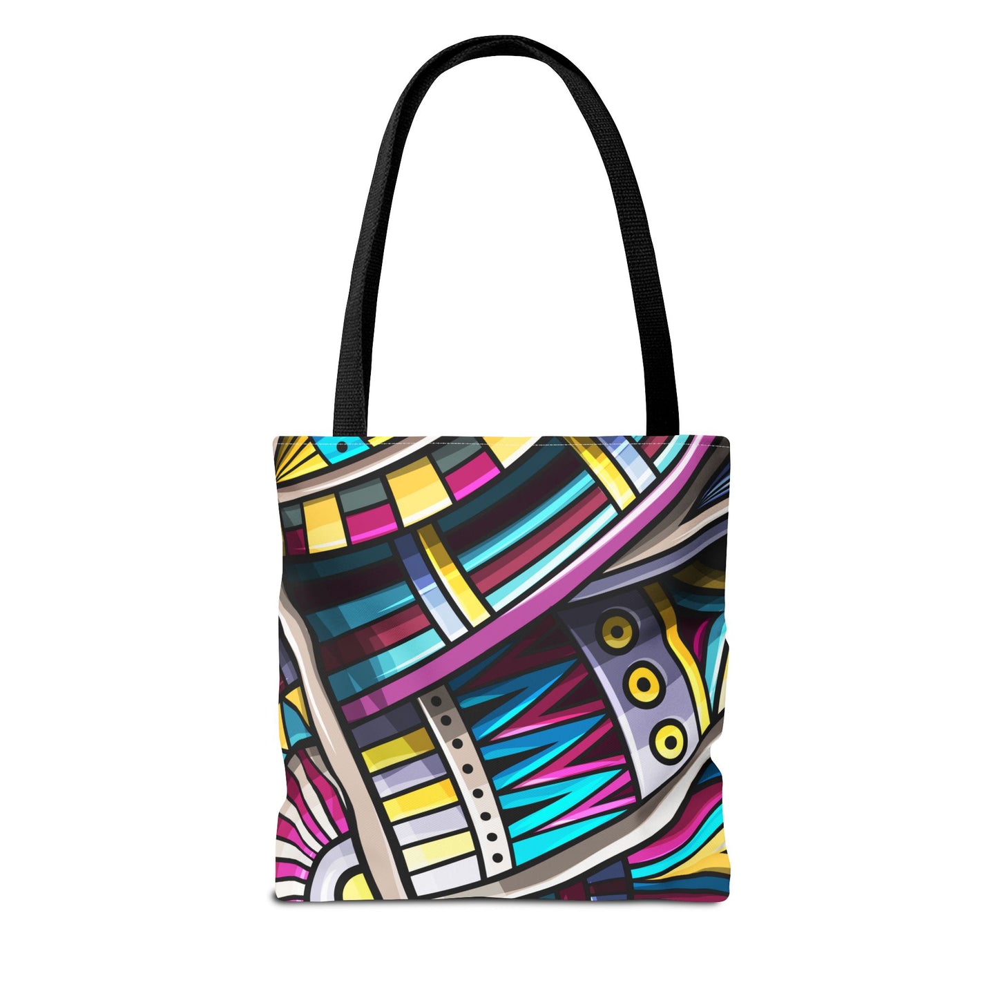 Colorful Graphic Tote Bag - Stylish & Versatile for Everyday Use