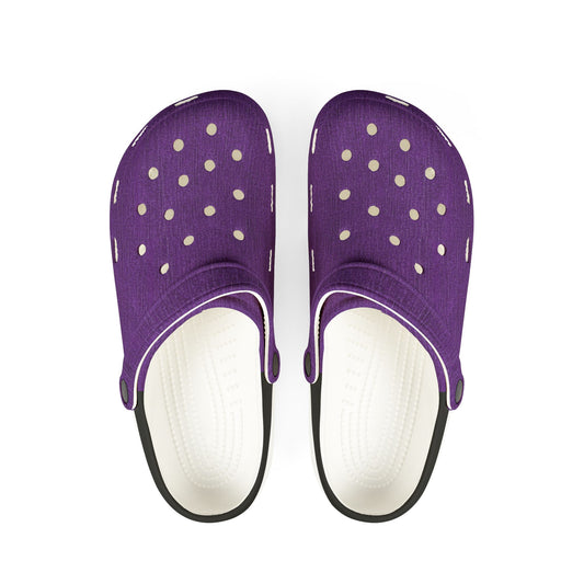 Comfortable Purple EVA Foam Clogs for Casual Wear Purple Denim