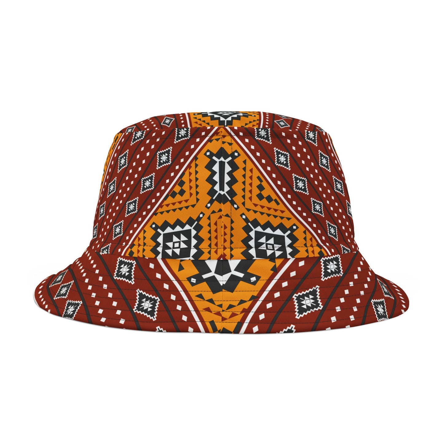 Modern Tribal Print Bucket Hat - A Fusion of Boldness and Artistry