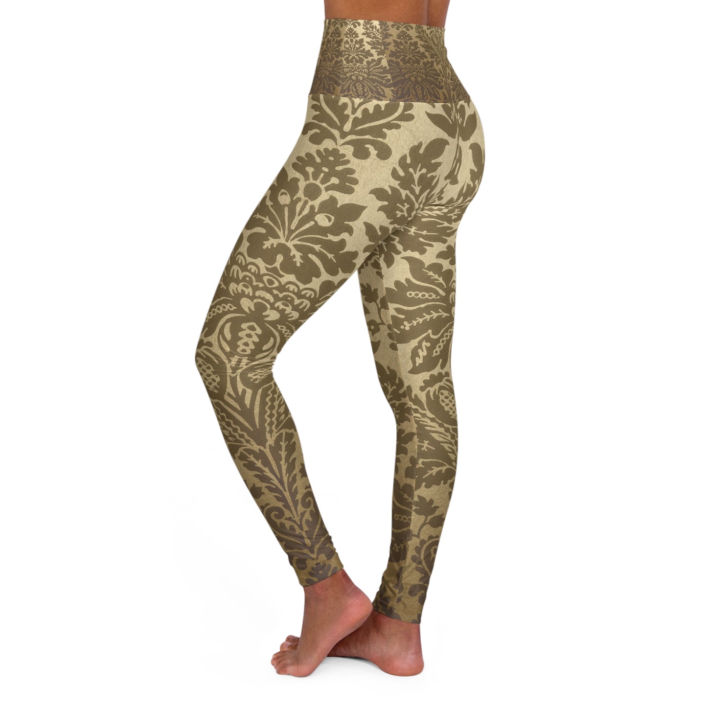 Vintage Inspired High Waisted Yoga Leggings for Comfort and Style