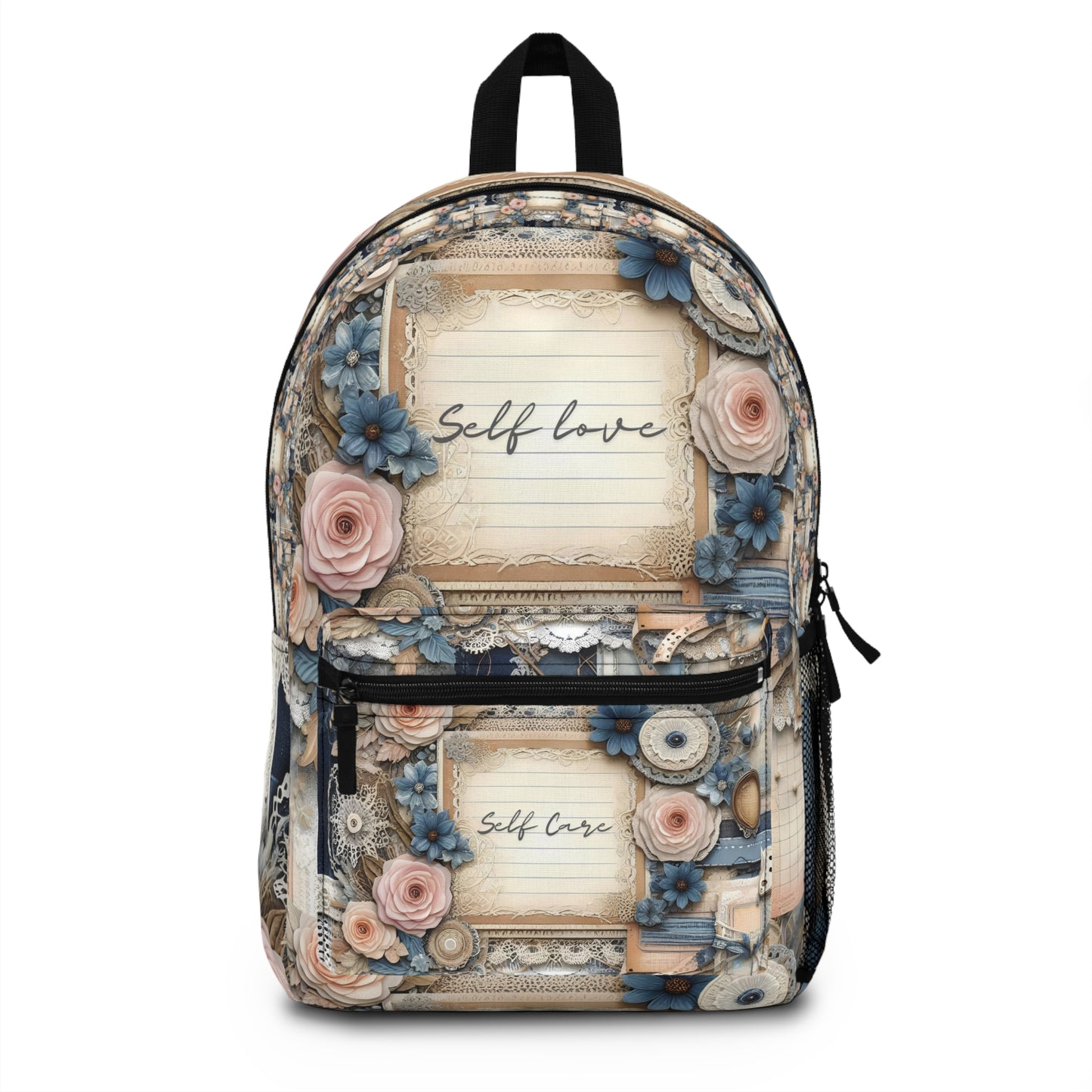 Floral Self-Love Backpack for Self-Care Enthusiasts