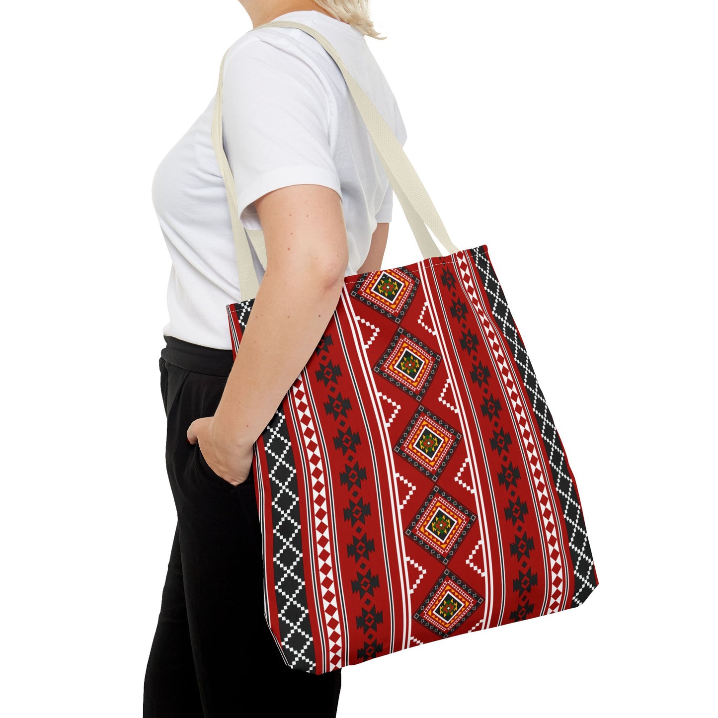 Ethnic Pattern Tote Bag – Stylish, Spacious & Perfect for Everyday Use