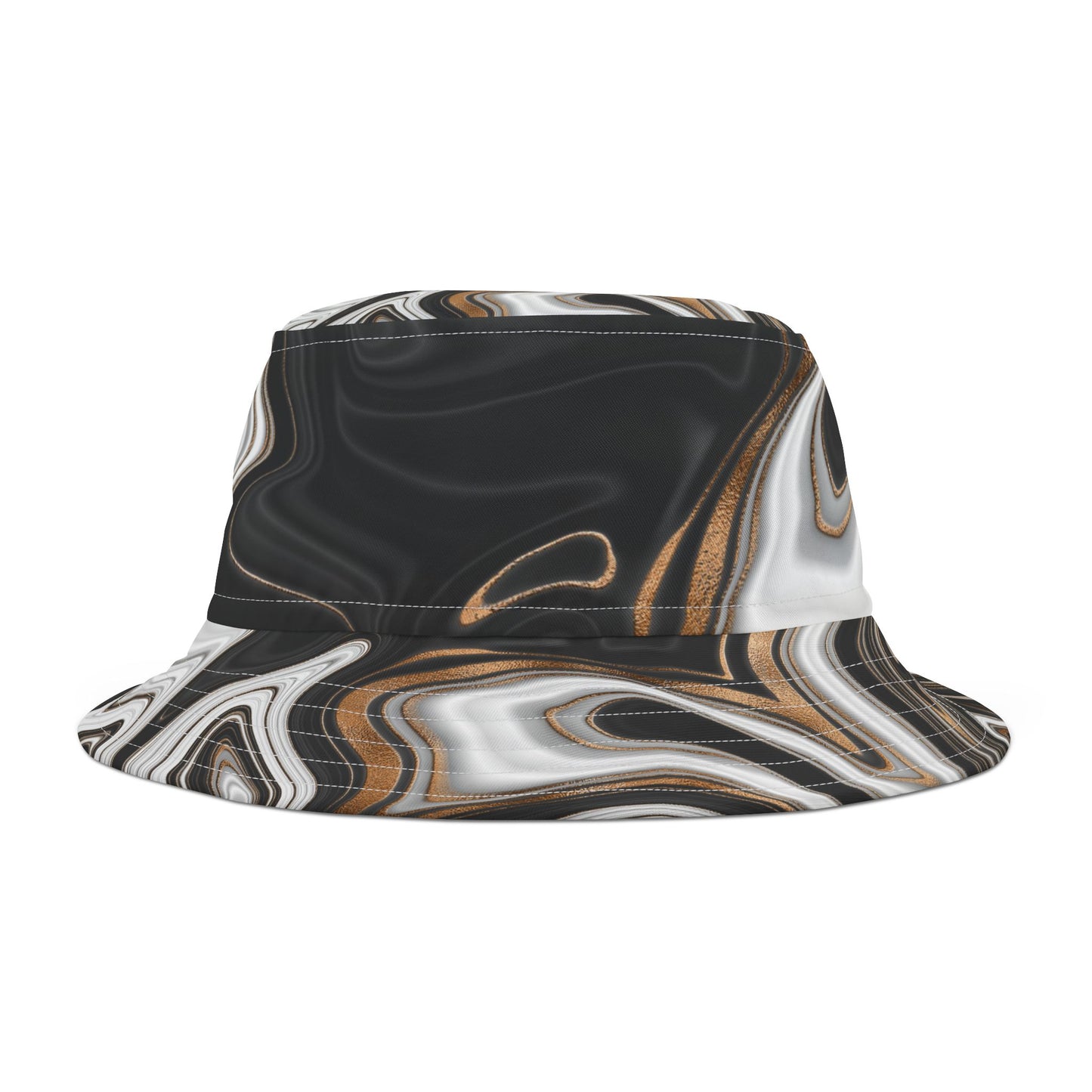 Stylish Abstract Marble Bucket Hat – Bold & Artistic Fashion Statement