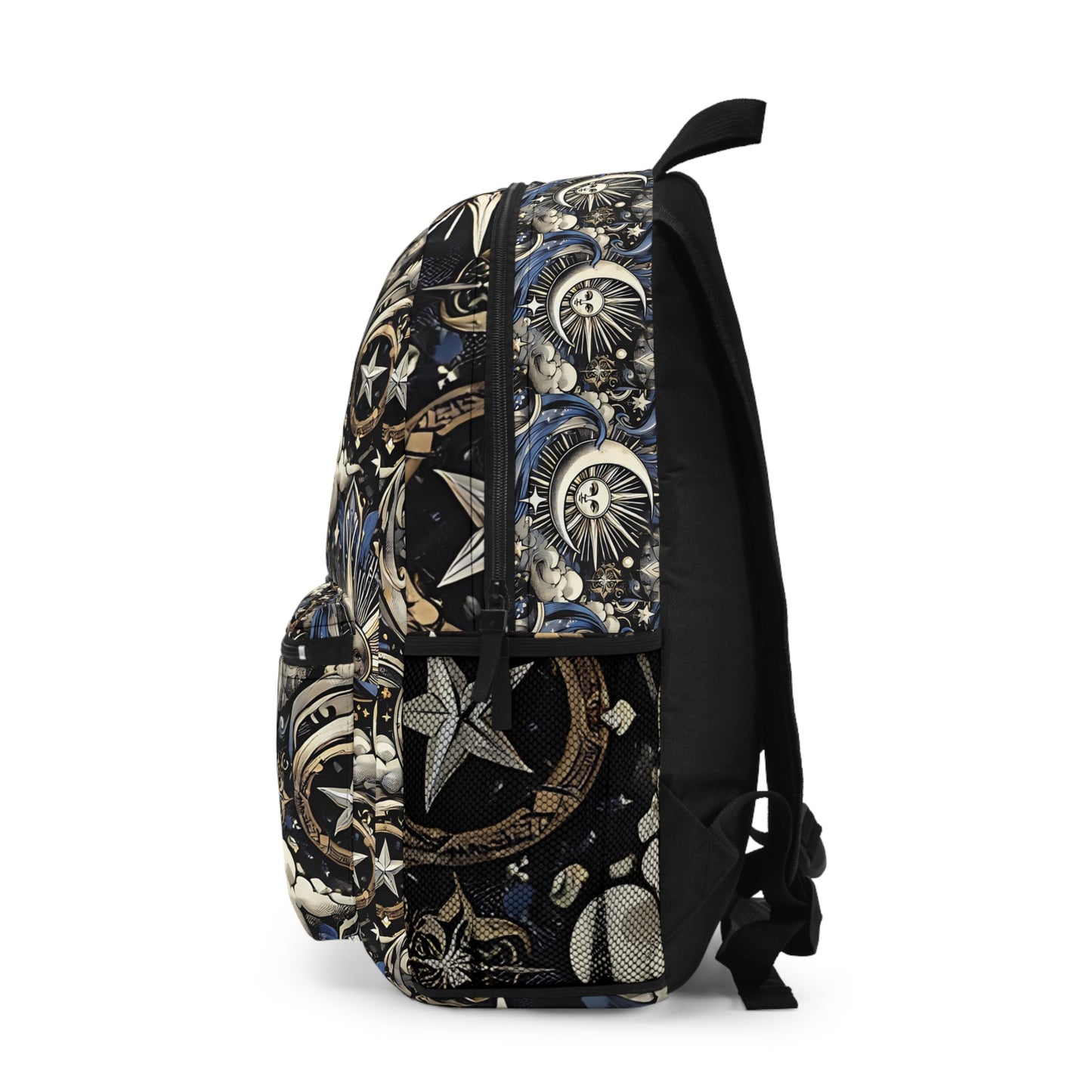 Celestial Waves Pattern Backpack - Bohemian Style for Adventure Lovers