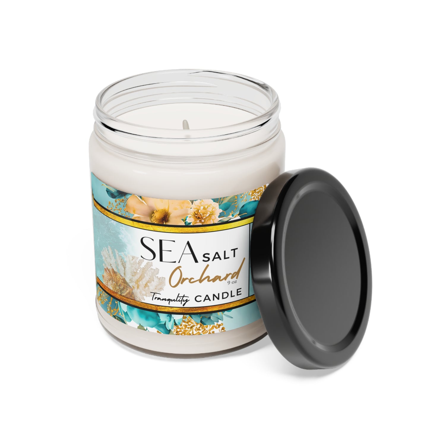 Sea Salt Orchard Scented Soy Candle, 9oz