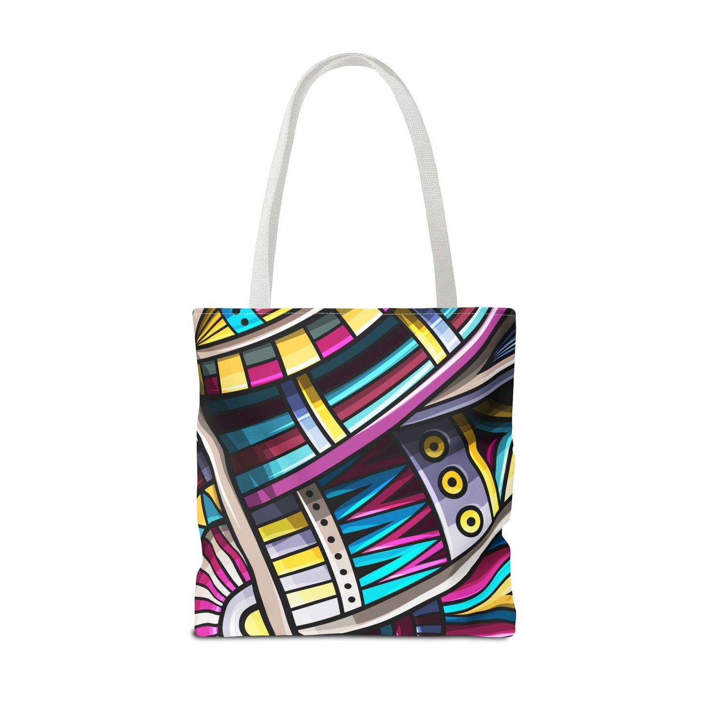 Colorful Graphic Tote Bag - Stylish & Versatile for Everyday Use