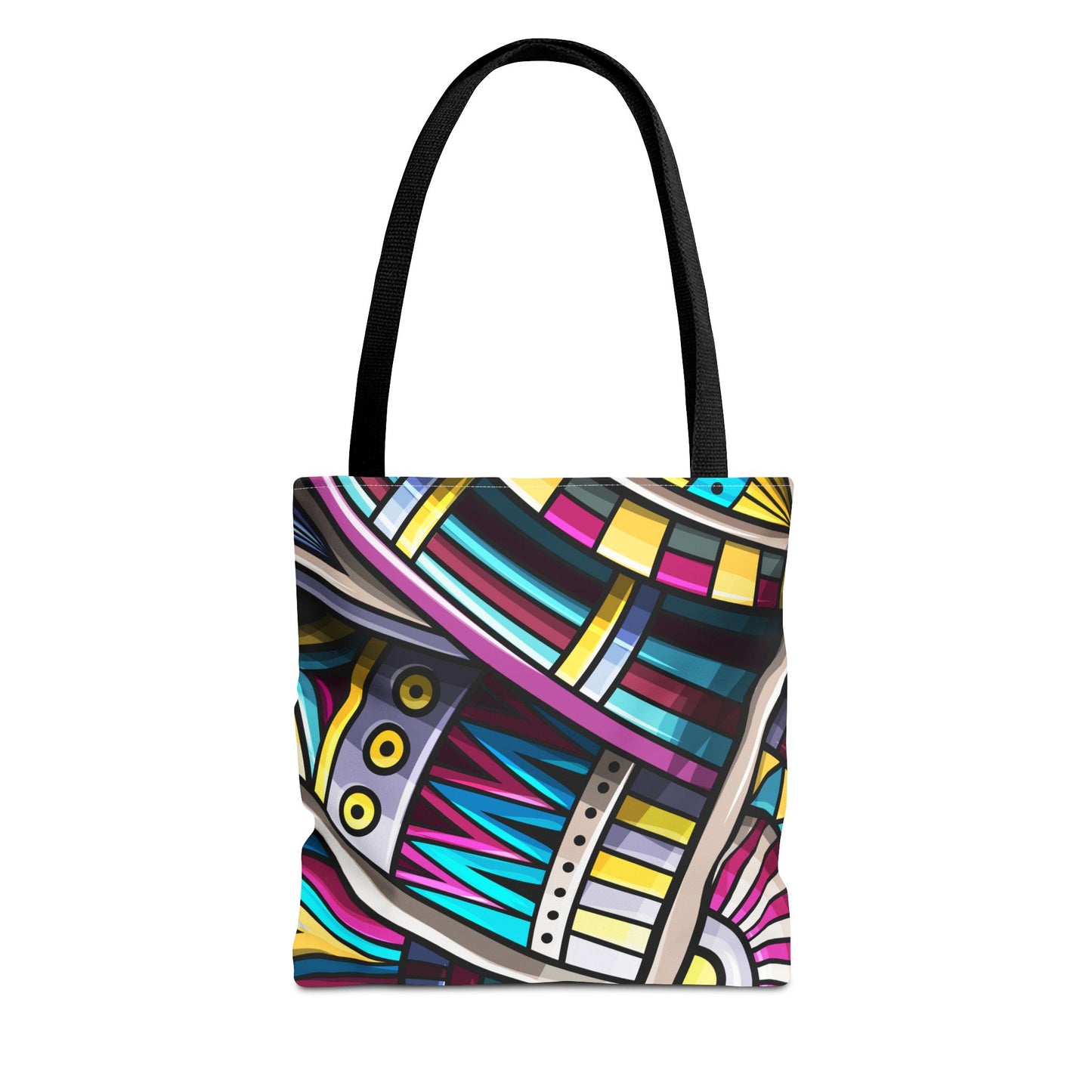 Colorful Graphic Tote Bag - Stylish & Versatile for Everyday Use