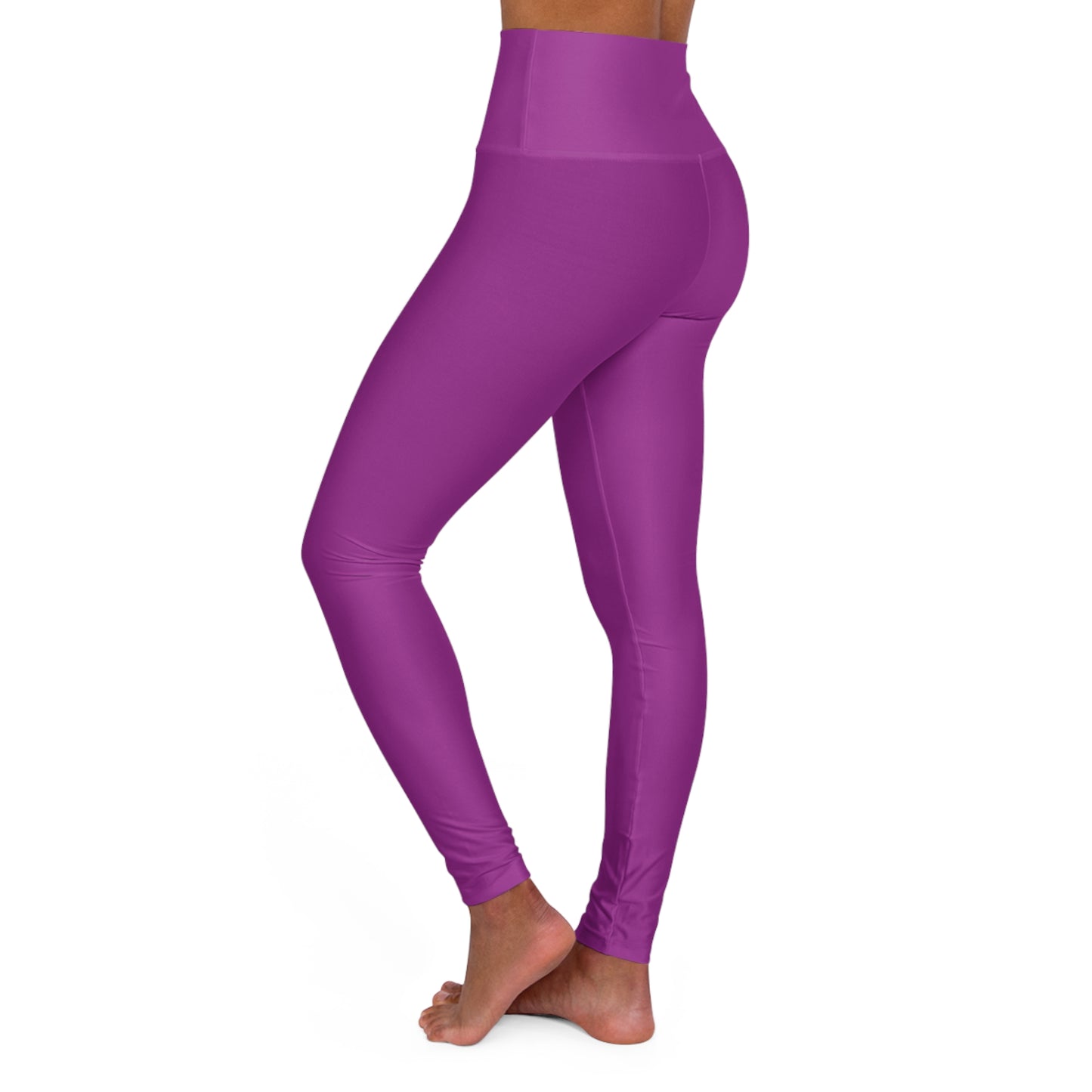 High Waisted Yoga Leggings - Vibrant Purple for Comfort and Style