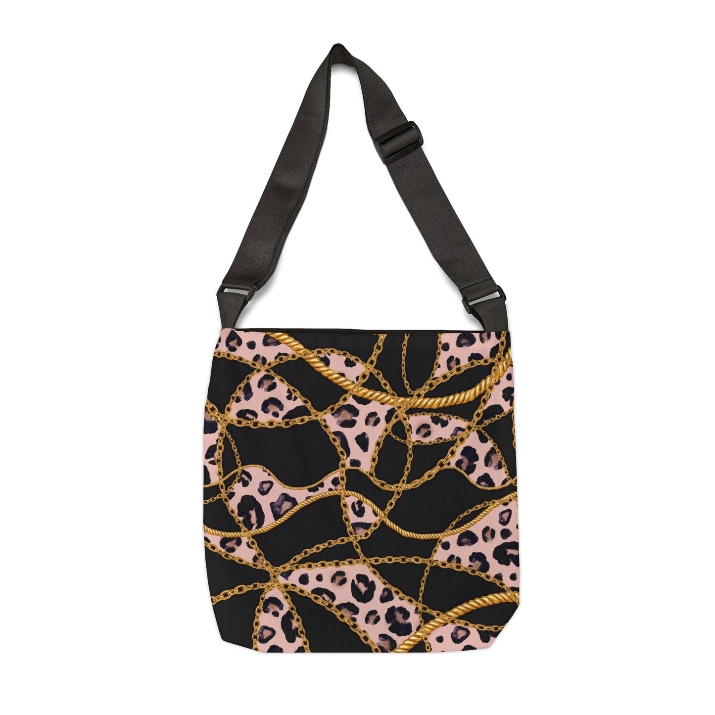 Chic Leopard Print Adjustable Tote Bag - Trendy & Versatile