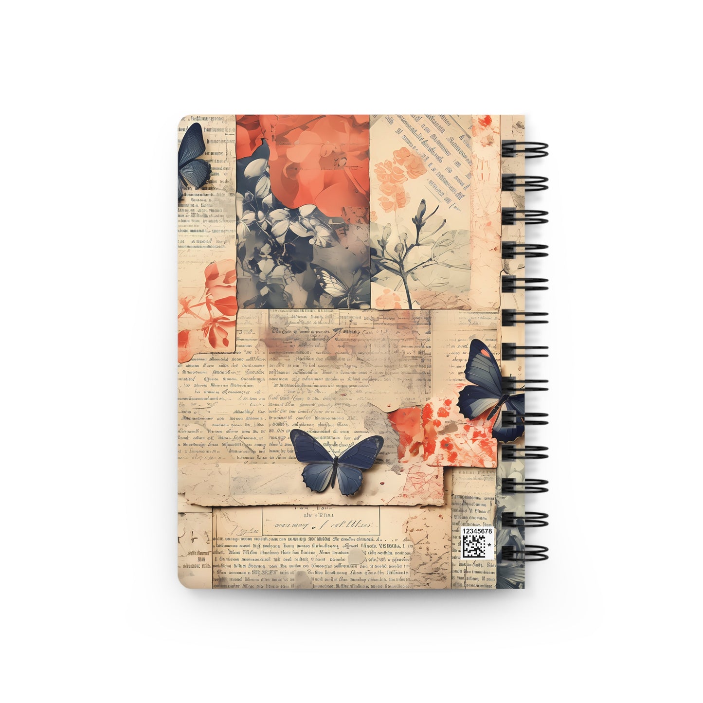 Floral Butterfly Spiral Bound Journal - My Daily Journal for Inspiration and Reflection