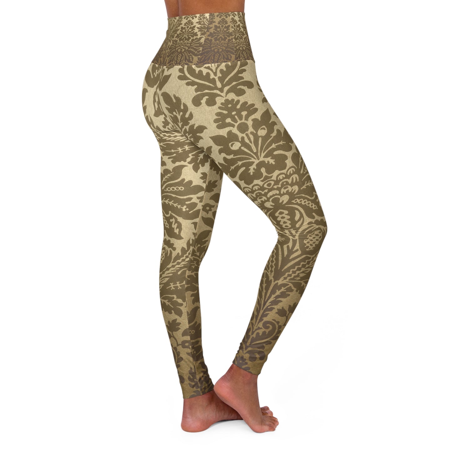 Vintage Inspired High Waisted Yoga Leggings for Comfort and Style