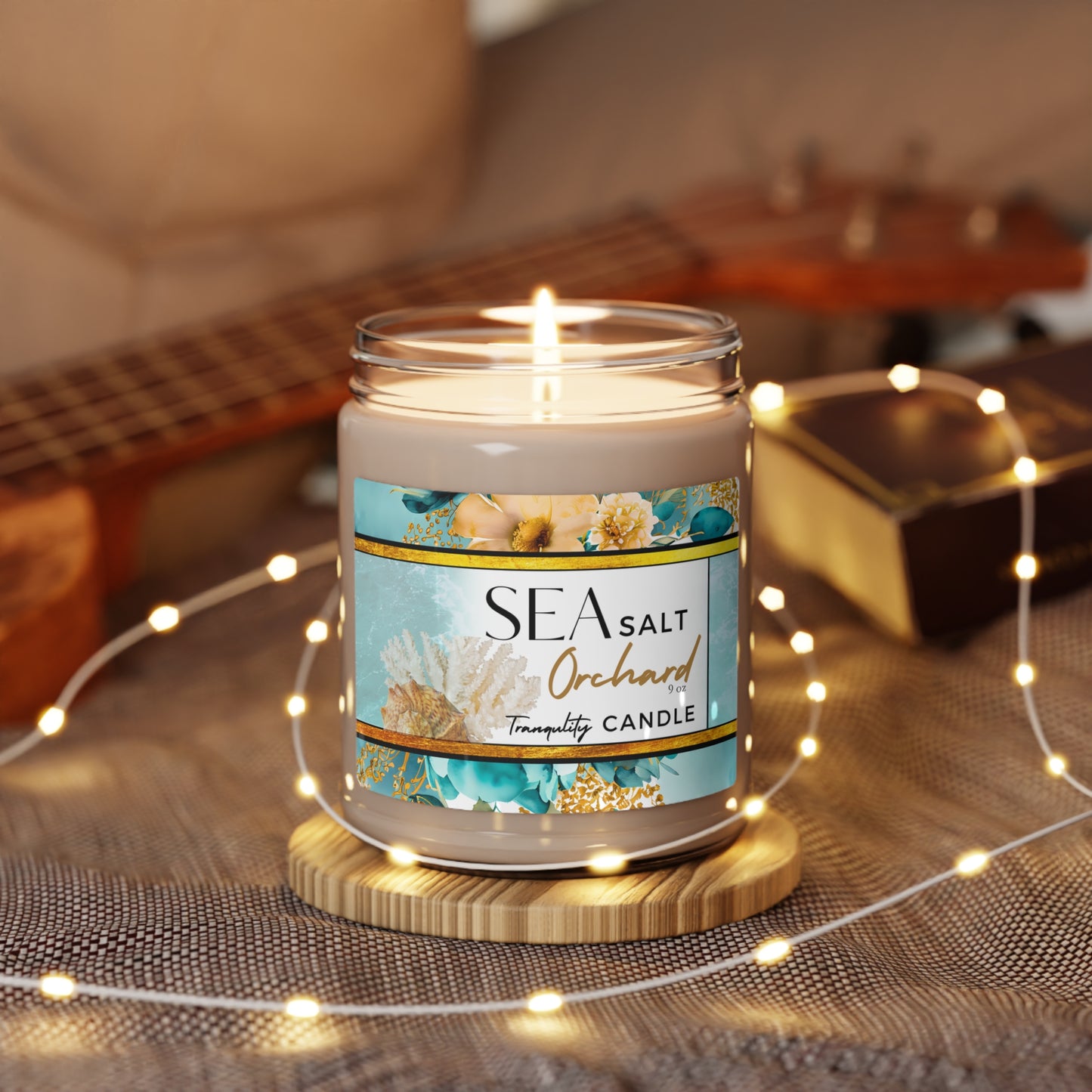 Sea Salt Orchard Scented Soy Candle, 9oz